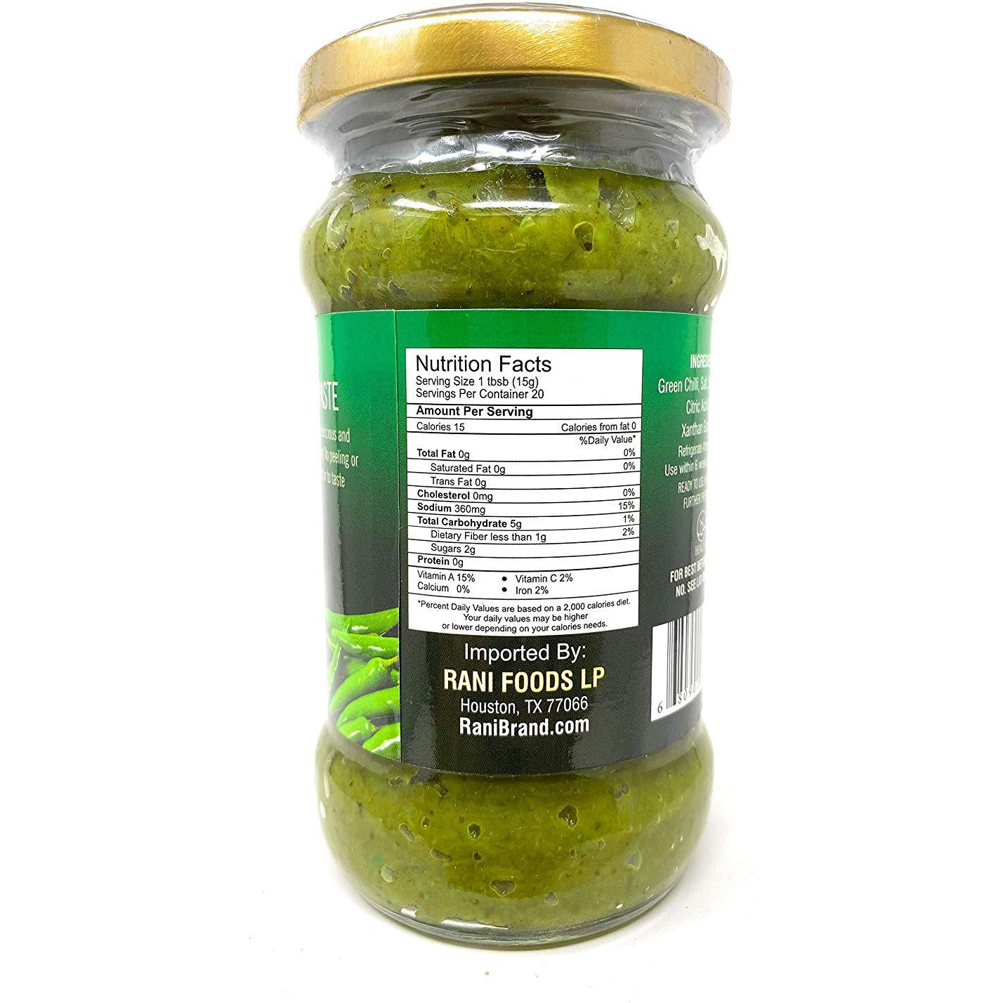 Asian Kitchen Green Chilli Cooking Paste 10.58oz (300g) ~ Vegan | Glass Jar | Gluten Friendly | NON-GMO | No Colors | Indian Origin