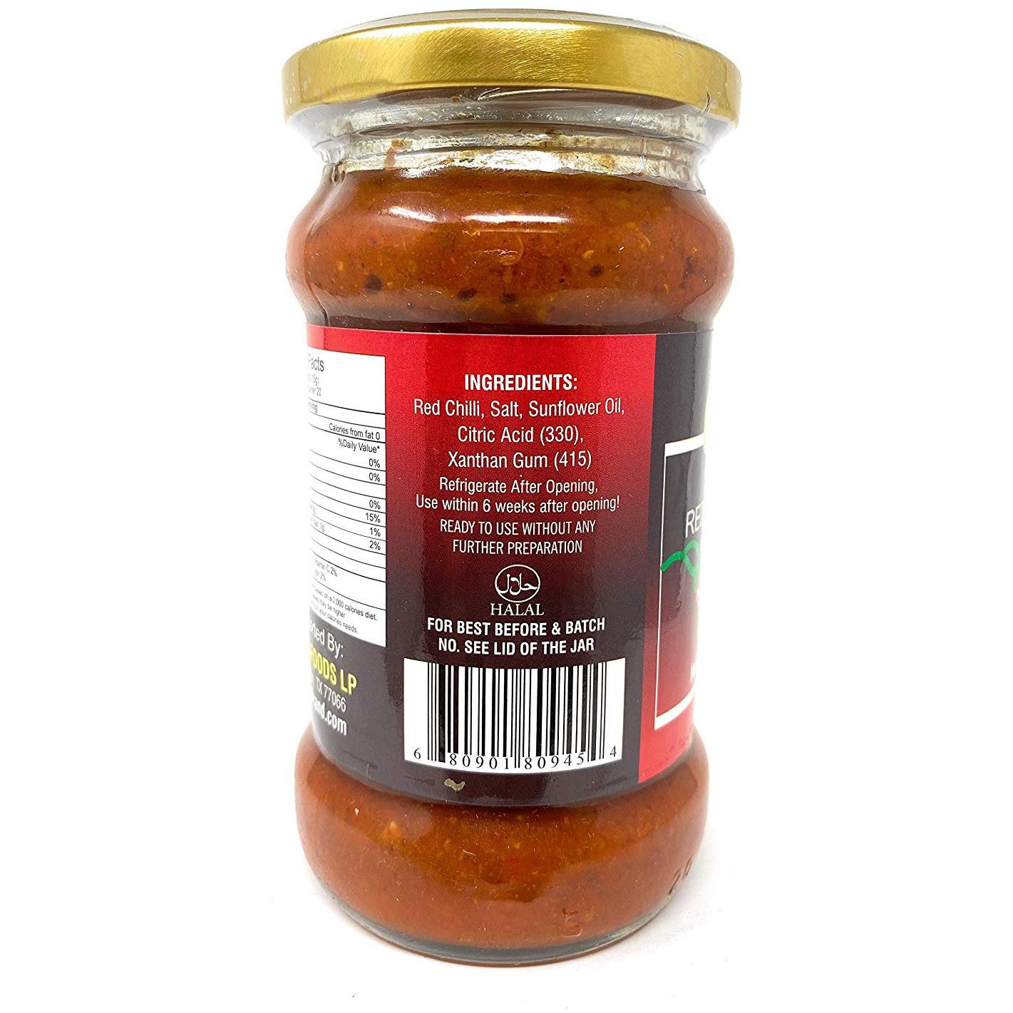 Asian Kitchen Red Chilli Cooking Paste 10.58oz (300g) ~ Vegan | Glass Jar | Gluten Friendly | NON-GMO | No Colors | Indian Origin