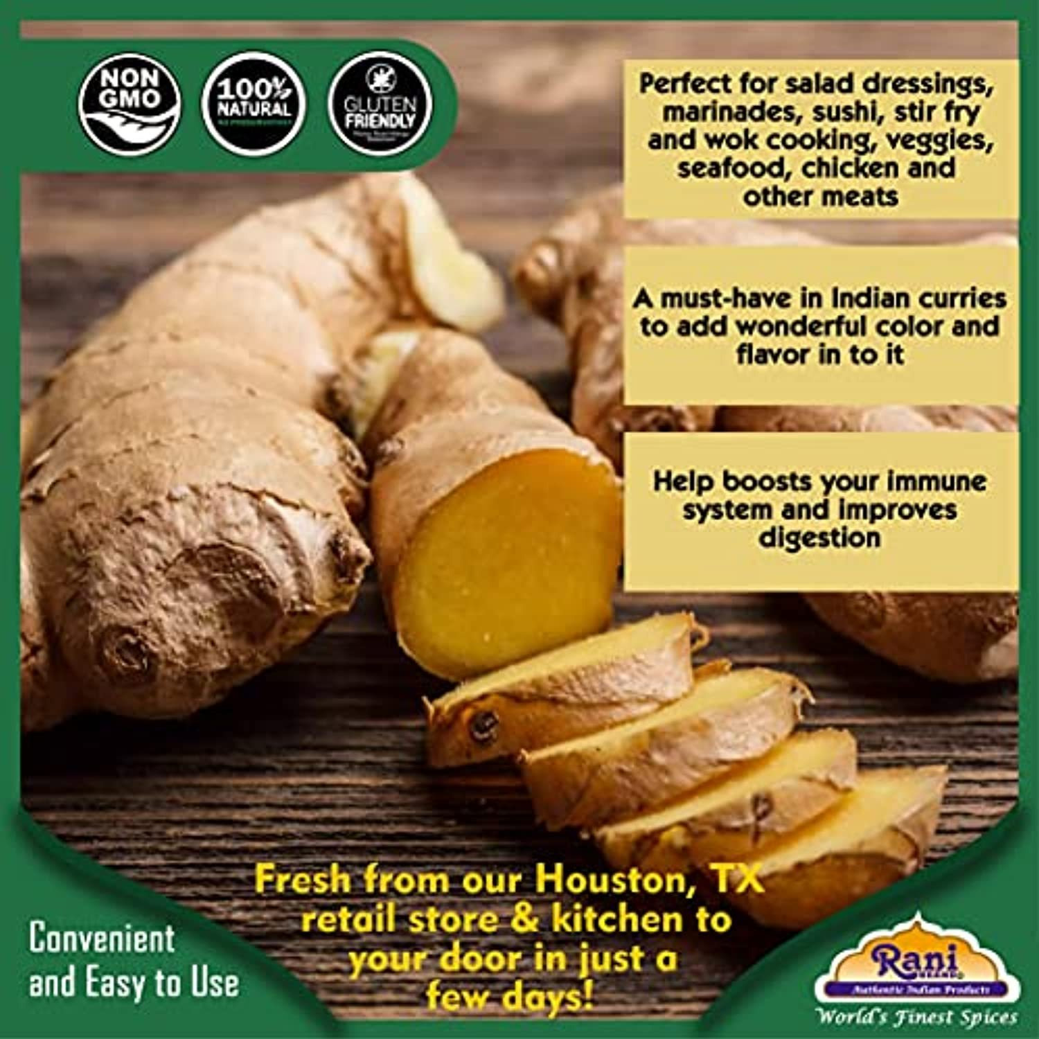 Fresh Ginger Root - By Rani Brand (7 Ounce)