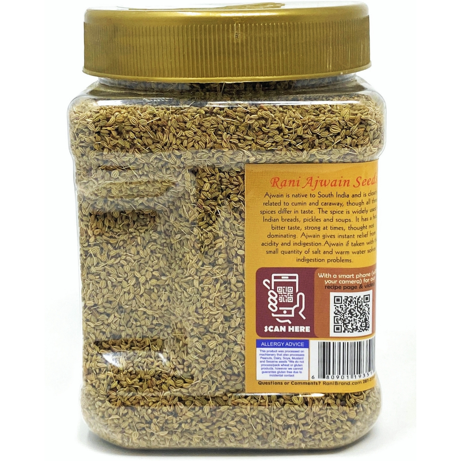 Rani Ajwain Seeds (Carom Bishops Weed) Spice Whole 16oz (454g) ~ Natural | Vegan | Gluten Friendly| NON-GMO | Indian Origin