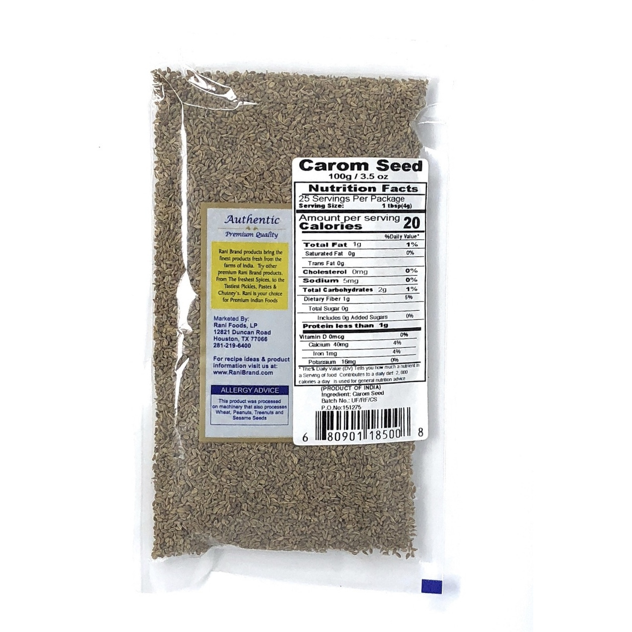 Rani Ajwain Seeds 3.5oz (100gm)