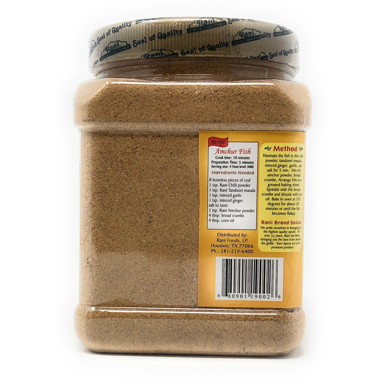 Rani Amchur (Mango) Ground Powder Spice 16oz (454g) ~ All Natural, Indian Origin | No Color | Gluten Free Ingredients | Vegan | NON-GMO | No Salt or fillers