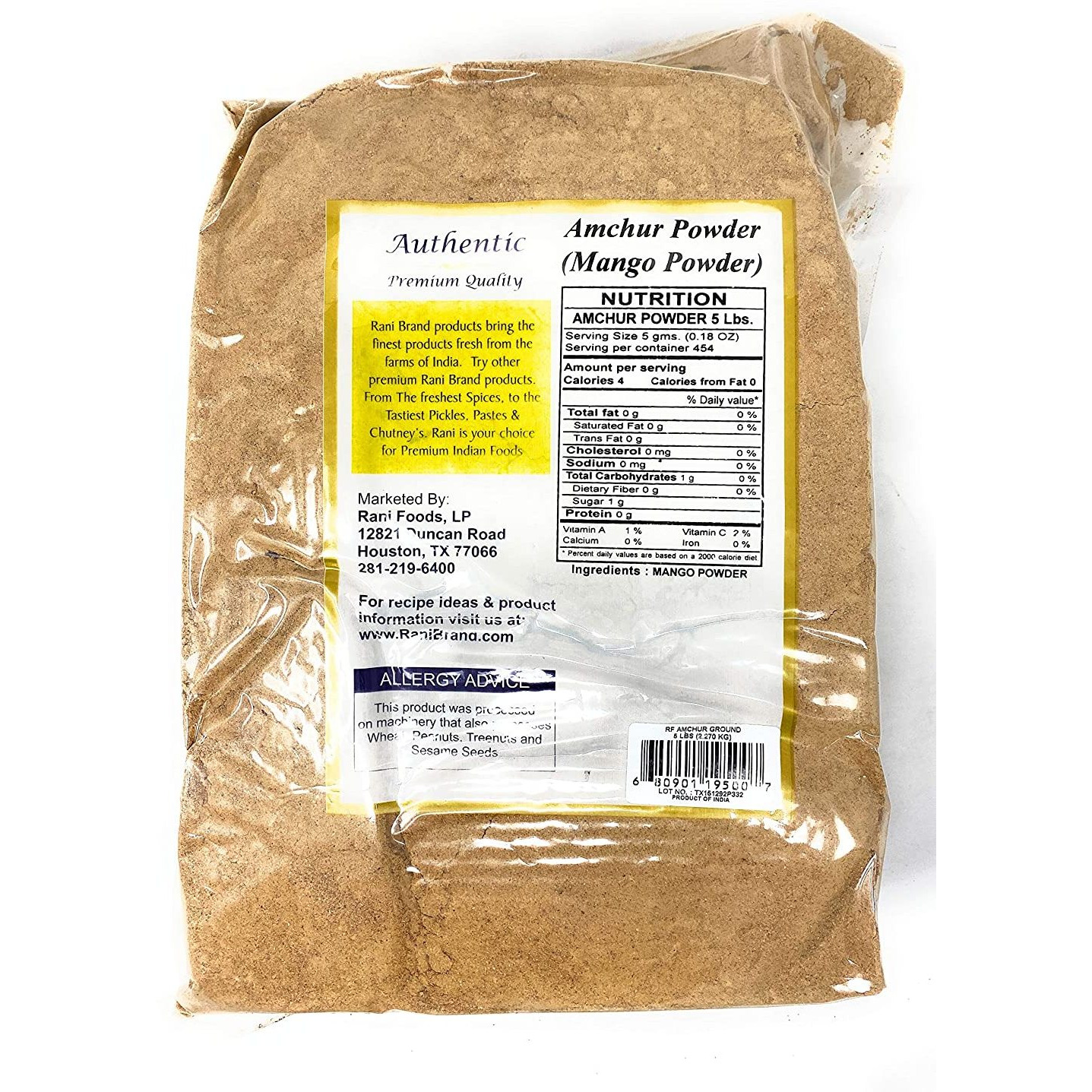 Rani Amchur Powder 5lbs (2.27kg) ~ Bulk