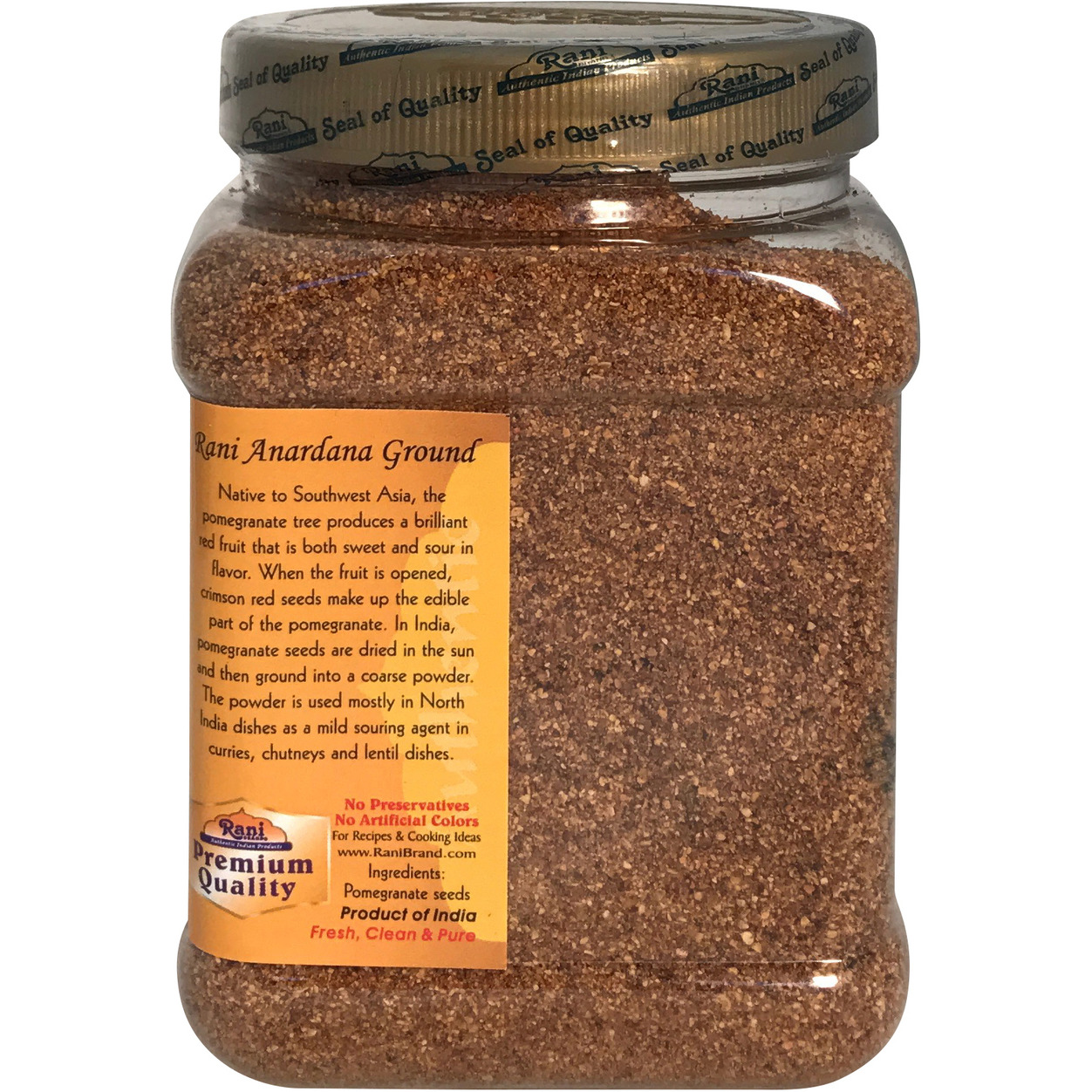 Rani Anardana (Pomegranate) Ground, Indian Spice 16oz (454g) ~ All Natural | No Color | Gluten Friendly | Vegan | NON-GMO | No Salt or fillers