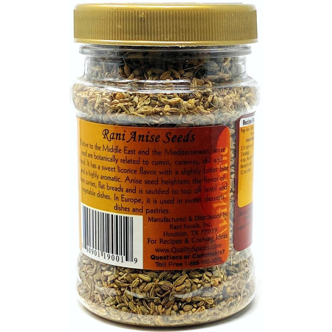 Rani Anise Seeds 3oz (85g) PET Jar All Natural ~ Gluten Friendly | NON-GMO | Vegan | Indian Origin