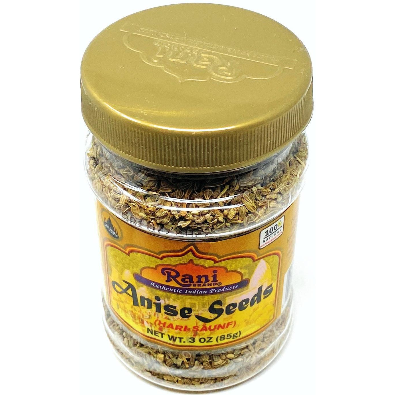 Rani Anise Seeds 3oz (85g) PET Jar All Natural ~ Gluten Friendly | NON-GMO | Vegan | Indian Origin