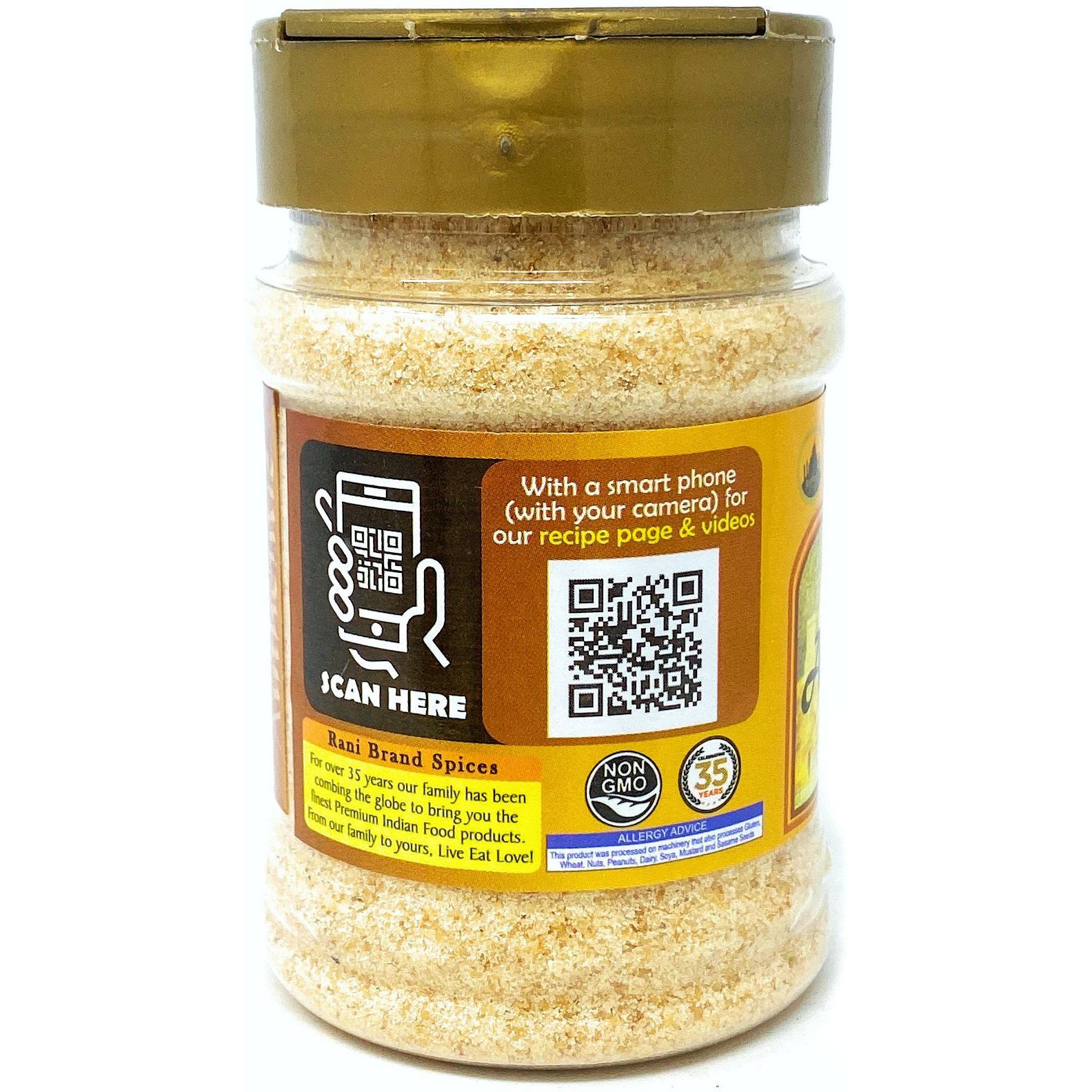 Rani Asafetida (Hing) Ground 3.75oz (106g) ~ All Natural | Salt Free | Vegan | NON-GMO | Asafoetida Indian Spice | Best for Onion Garlic Substitute