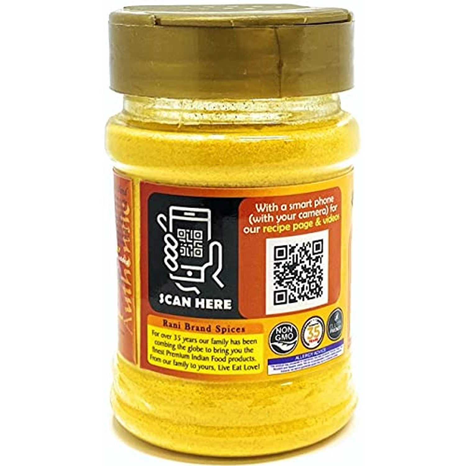 Rani Asafetida (Hing) Ground Health Blend 3.5oz (100g) Gluten Friendly with Fenugreek & Turmeric ~ Natural | Salt Free | Vegan | NON-GMO | Asafoetida Indian Spice | Best for Onion Garlic Substitute