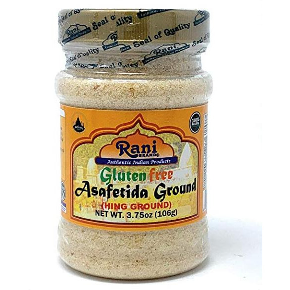 Rani Asafetida Gluten Friendly (Hing) Ground 3.75oz (106gms) ~ All Natural | Salt Free | Vegan | NON-GMO | Asafoetida Indian Spice | Best for Onion Garlic Substitute