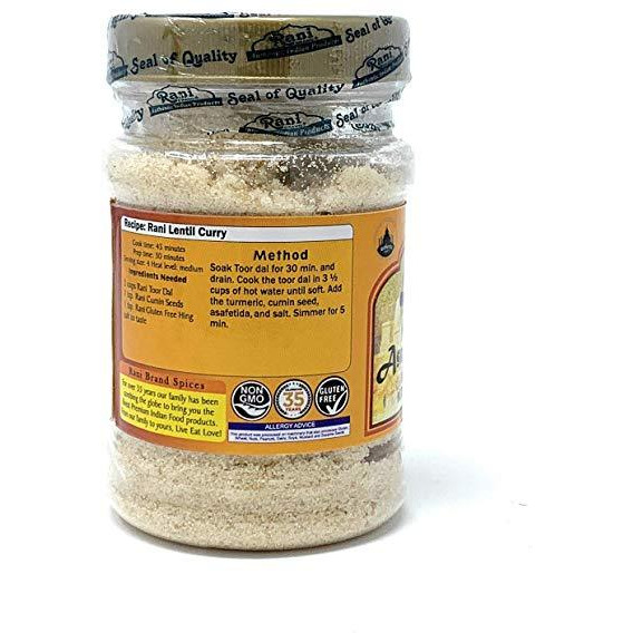 Rani Asafetida Gluten Friendly (Hing) Ground 3.75oz (106gms) ~ All Natural | Salt Free | Vegan | NON-GMO | Asafoetida Indian Spice | Best for Onion Garlic Substitute