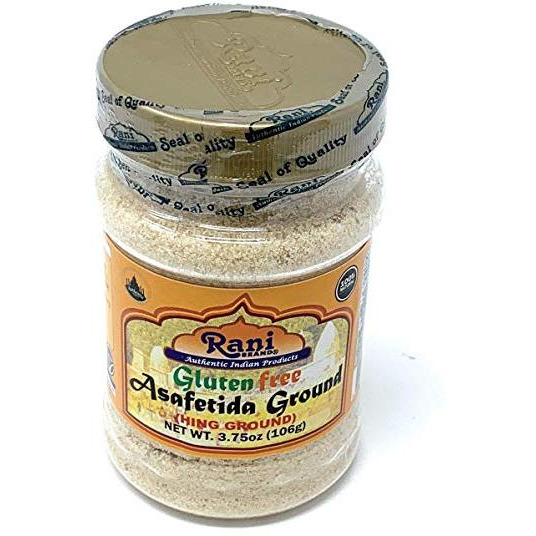 Rani Asafetida Gluten Friendly (Hing) Ground 3.75oz (106gms) ~ All Natural | Salt Free | Vegan | NON-GMO | Asafoetida Indian Spice | Best for Onion Garlic Substitute