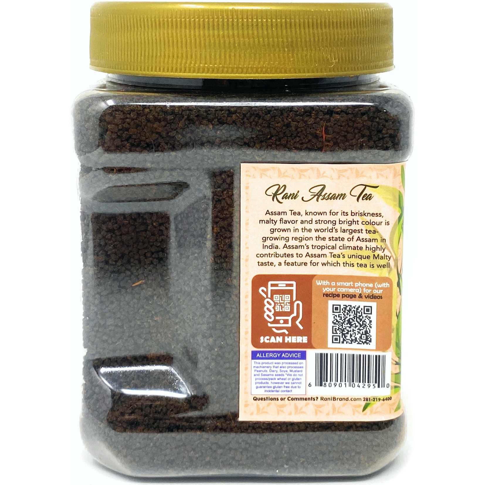 Rani Assam Tea (Indian Loose Leaf Bold Black Tea) 12oz (340g) PET Jar ~ All Natural | Vegan | Gluten Friendly | Salt & Sugar Free | NON-GMO | No Colors | Indian Origin