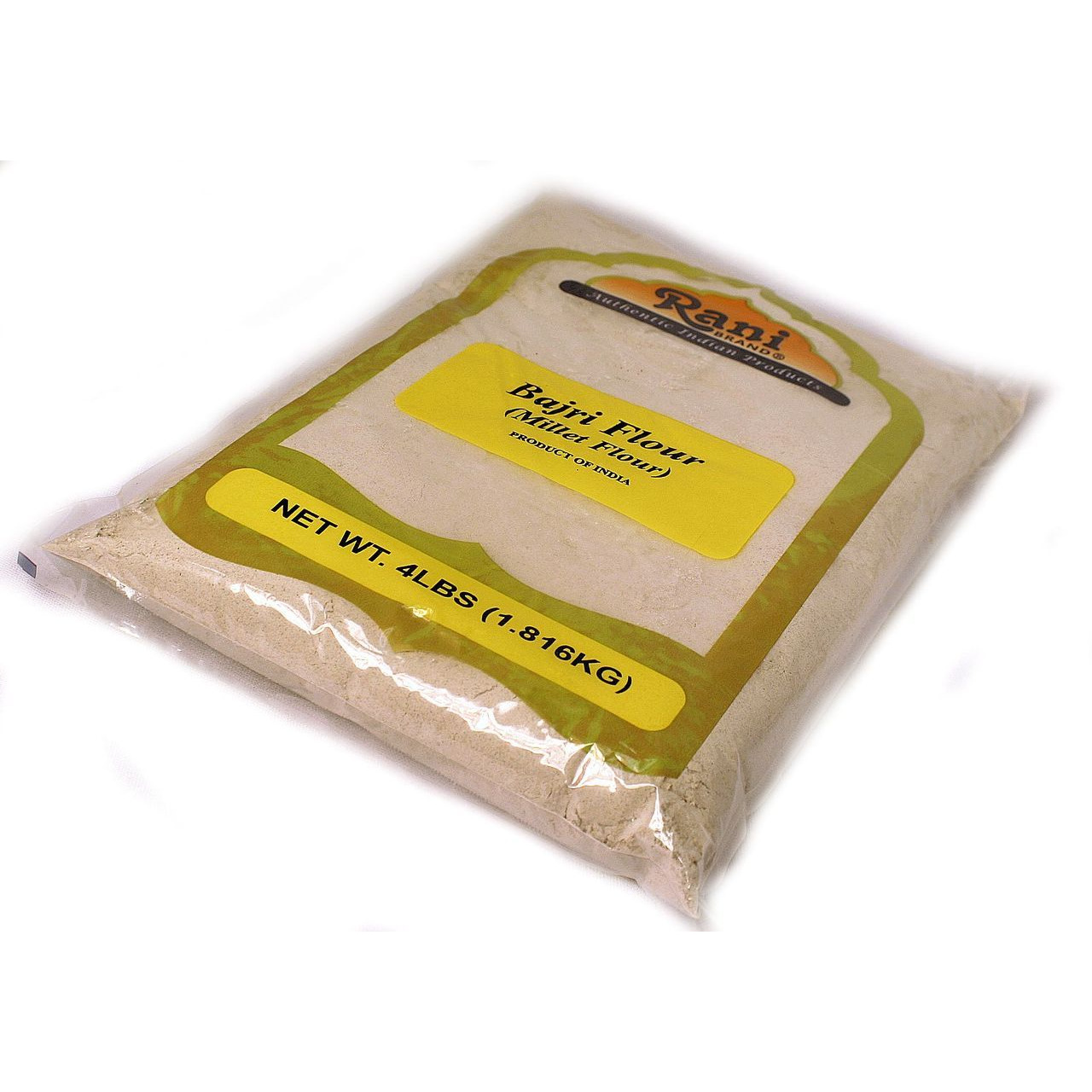 Rani Bajri Flour (Finger Millet) 4 Pound, 4lbs (64oz) Bulk ~ All Natural | Vegan | Gluten Friendly | NON-GMO | Indian Origin