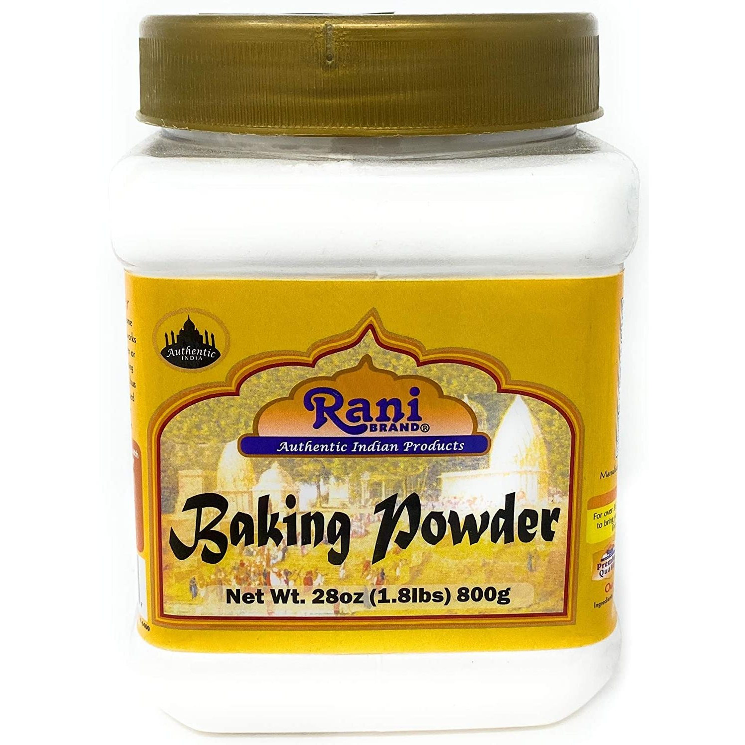 Rani Baking Powder (SODIUM BI-CARBONATE) 28 Ounce (800g) 1.8lbs ~ Used for cooking, NON-GMO | Indian Origin | Gluten Friendly