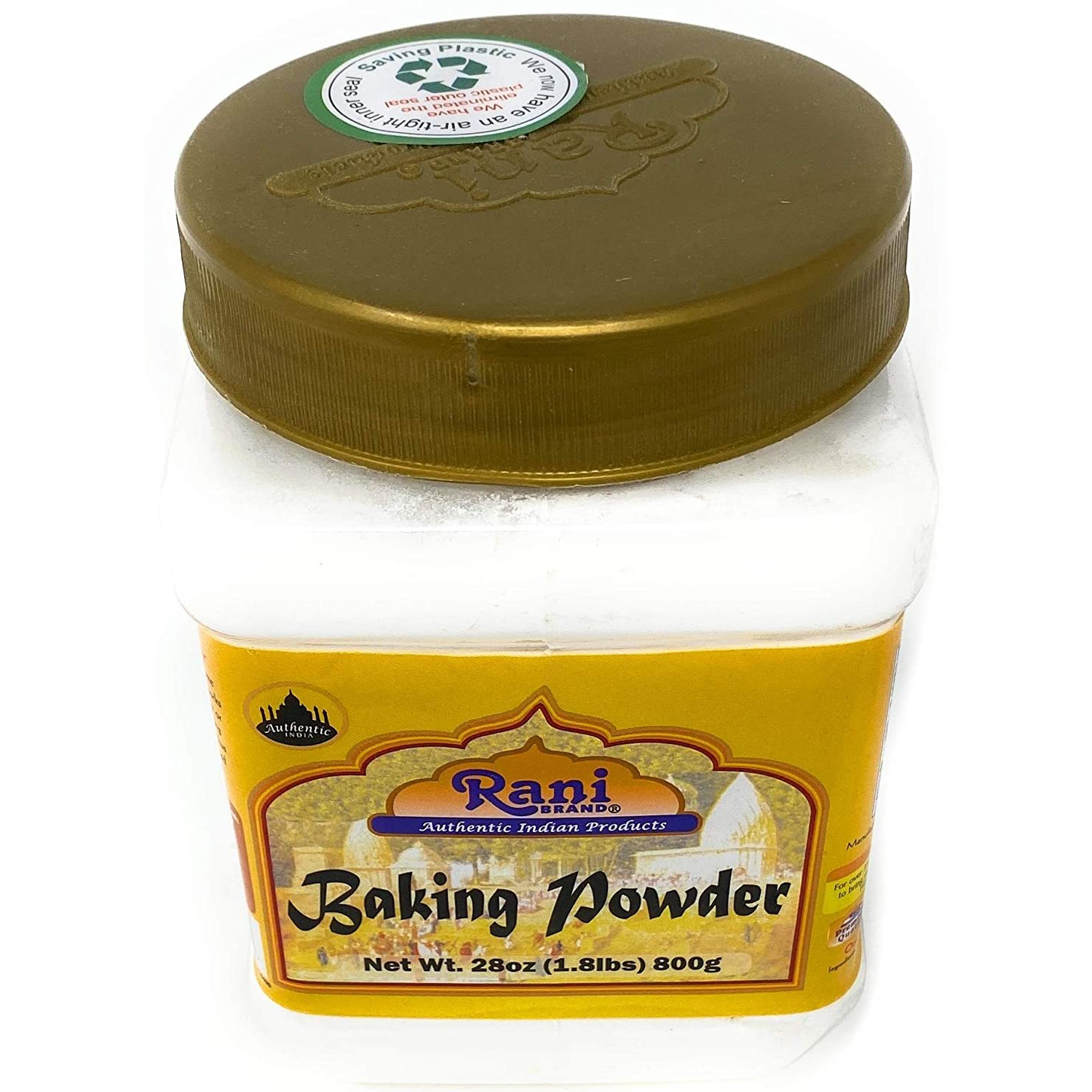 Rani Baking Powder (SODIUM BI-CARBONATE) 28 Ounce (800g) 1.8lbs ~ Used for cooking, NON-GMO | Indian Origin | Gluten Friendly