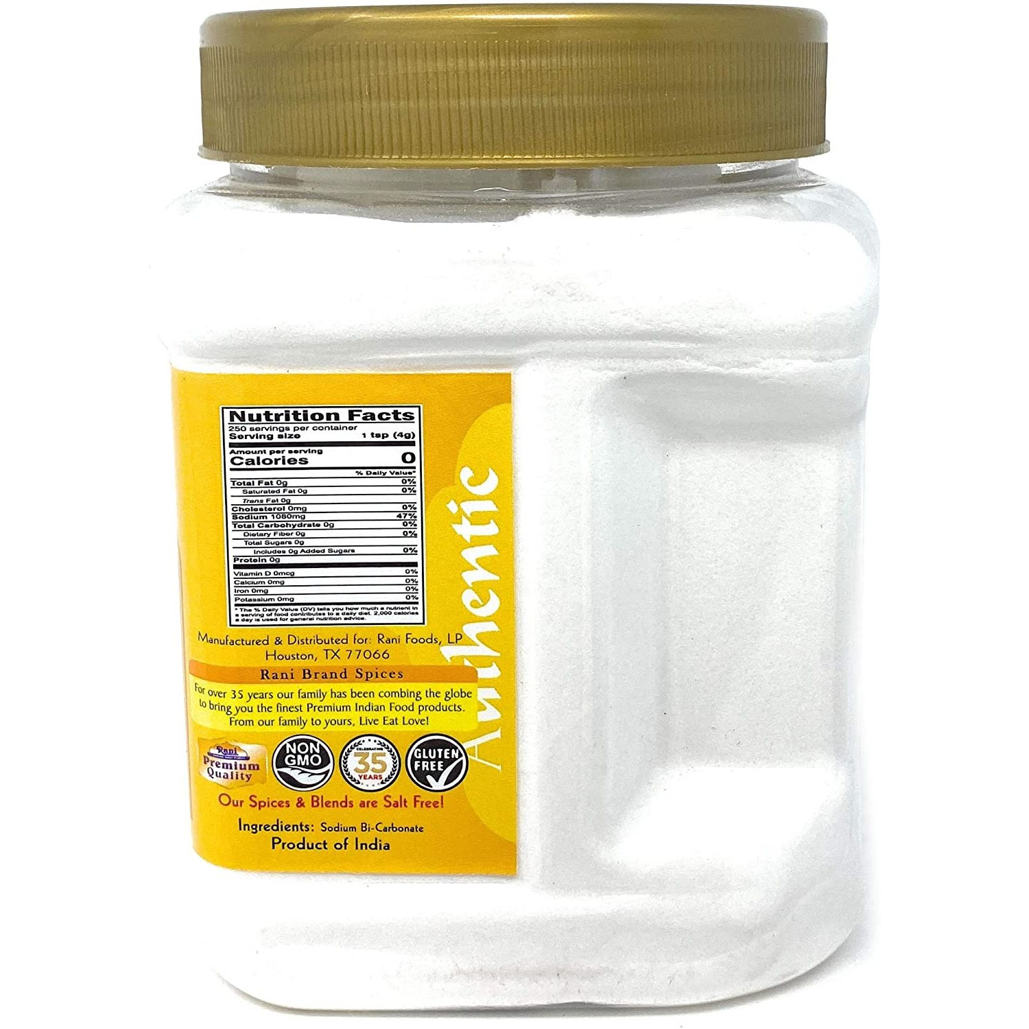 Rani Baking Soda (SODIUM BI-CARBONATE) 35 Ounce (1kg) 2.2lbs ~ Used for cooking, NON-GMO | Indian Origin | Gluten Friendly