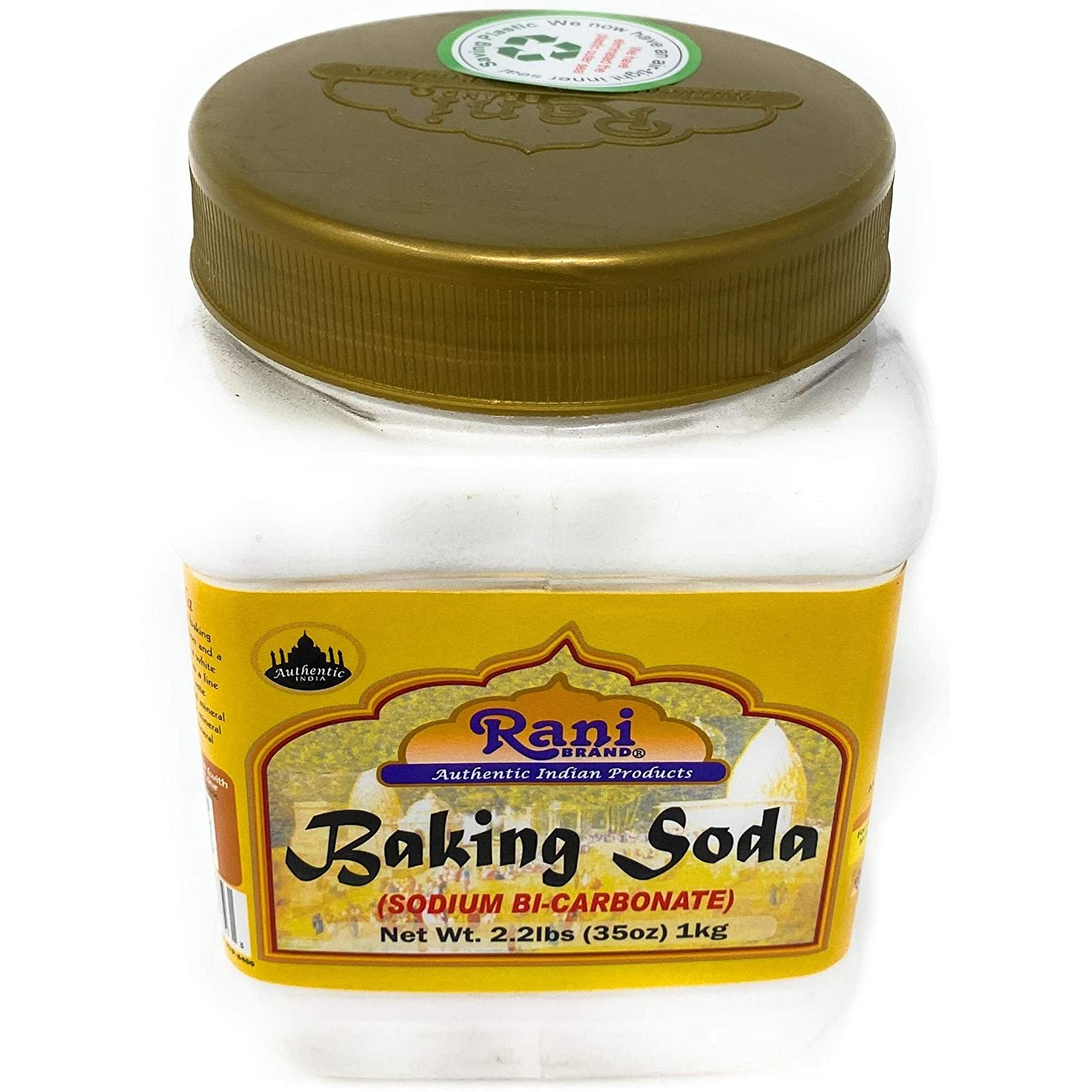 Rani Baking Soda (SODIUM BI-CARBONATE) 35 Ounce (1kg) 2.2lbs ~ Used for cooking, NON-GMO | Indian Origin | Gluten Friendly