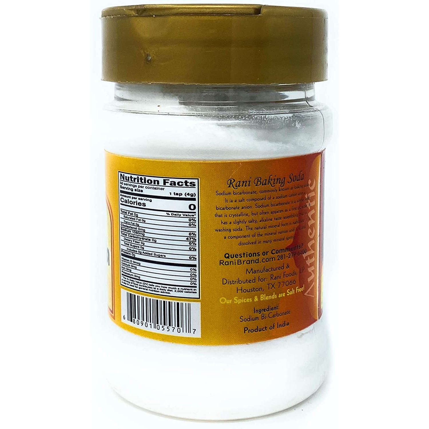 Rani Baking Soda (SODIUM BI-CARBONATE) 7 Ounce (200g) ~ Used for cooking, NON-GMO | Indian Origin | Gluten Friendly