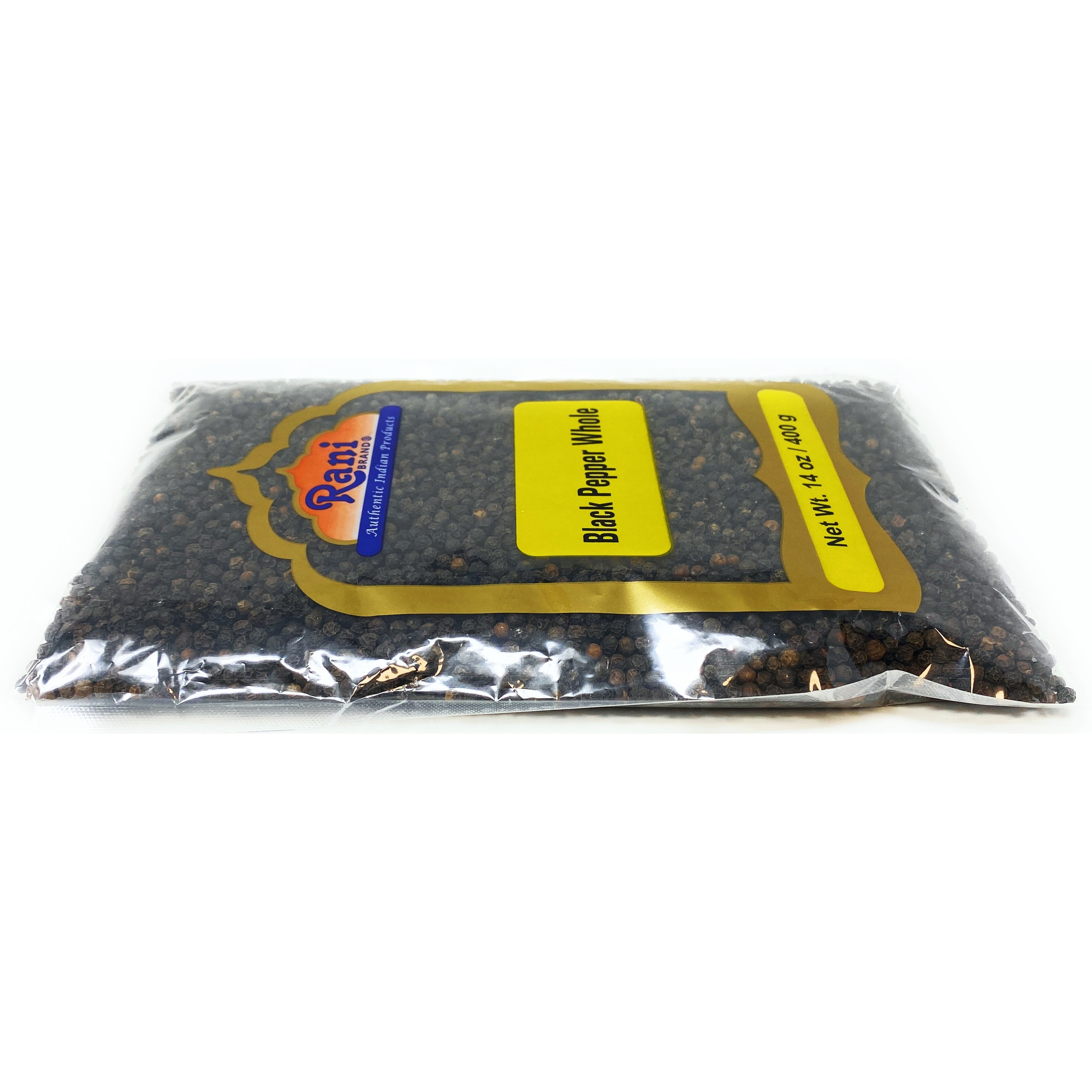 Rani Black Pepper Whole (Peppercorns), Premium Indian MG-1 Grade 14oz (400g) ~ Gluten Friendly, Non-GMO, Natural Perfect size for Grinders
