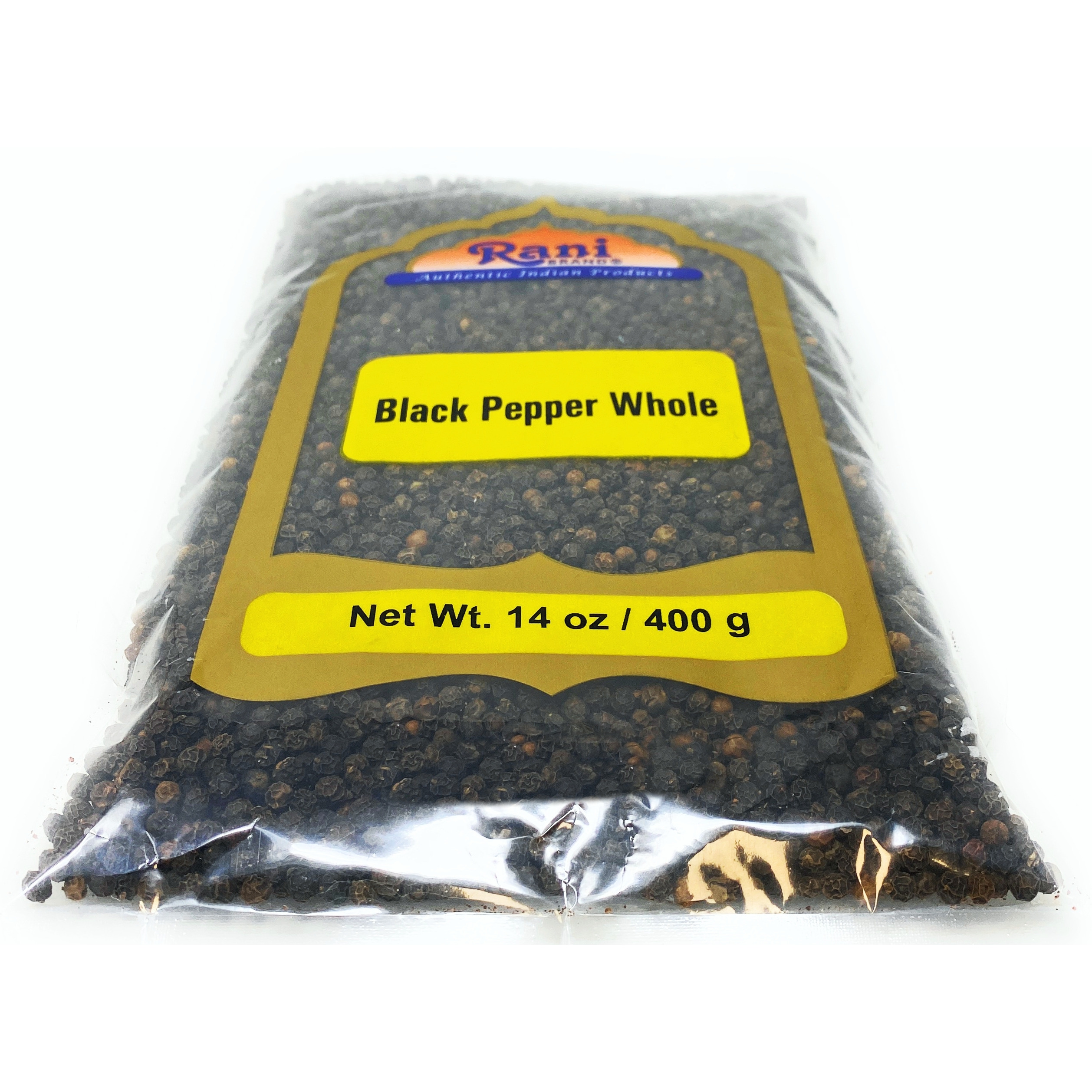Rani Black Pepper Whole (Peppercorns), Premium Indian MG-1 Grade 14oz (400g) ~ Gluten Friendly, Non-GMO, Natural Perfect size for Grinders