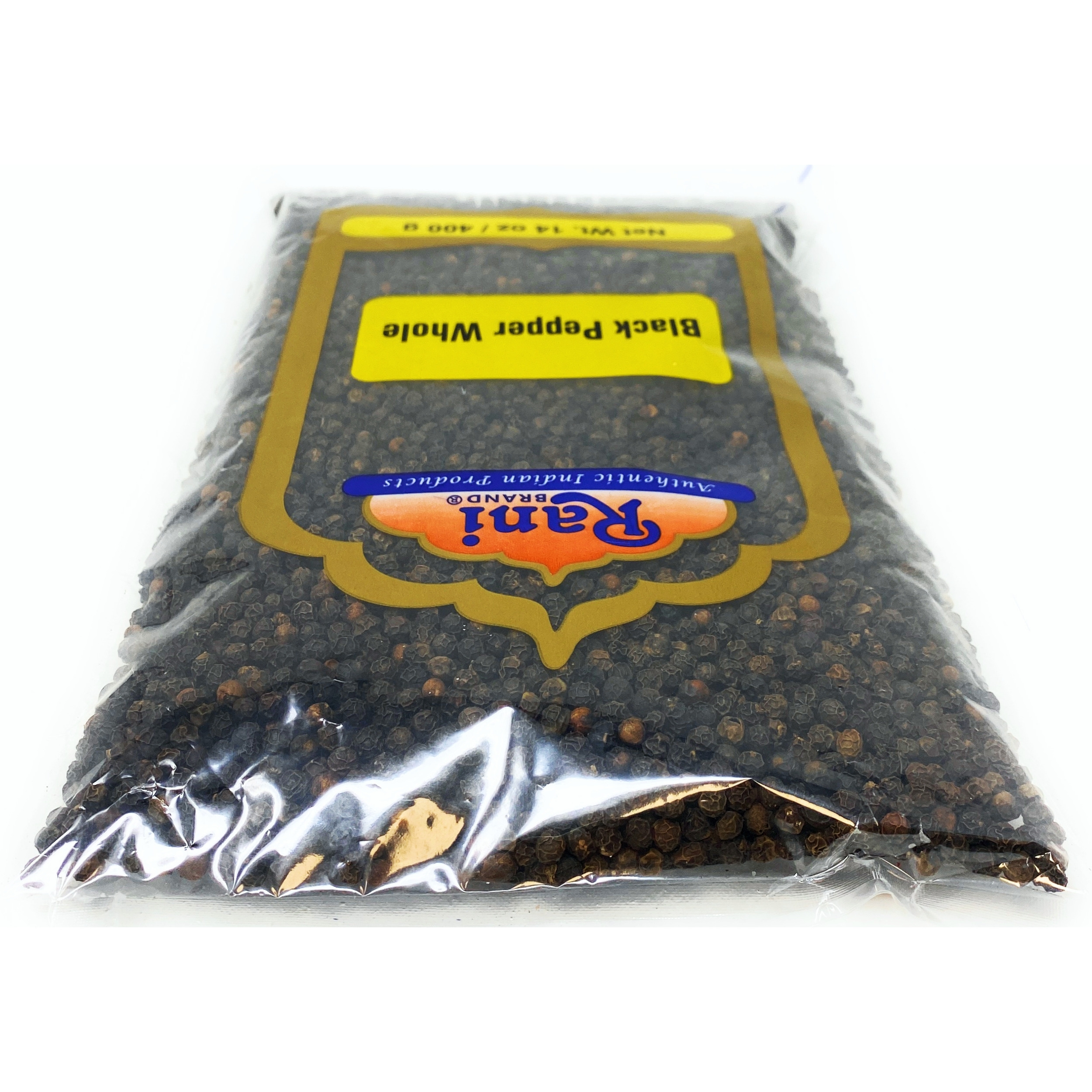 Rani Black Pepper Whole (Peppercorns), Premium Indian MG-1 Grade 14oz (400g) ~ Gluten Friendly, Non-GMO, Natural Perfect size for Grinders