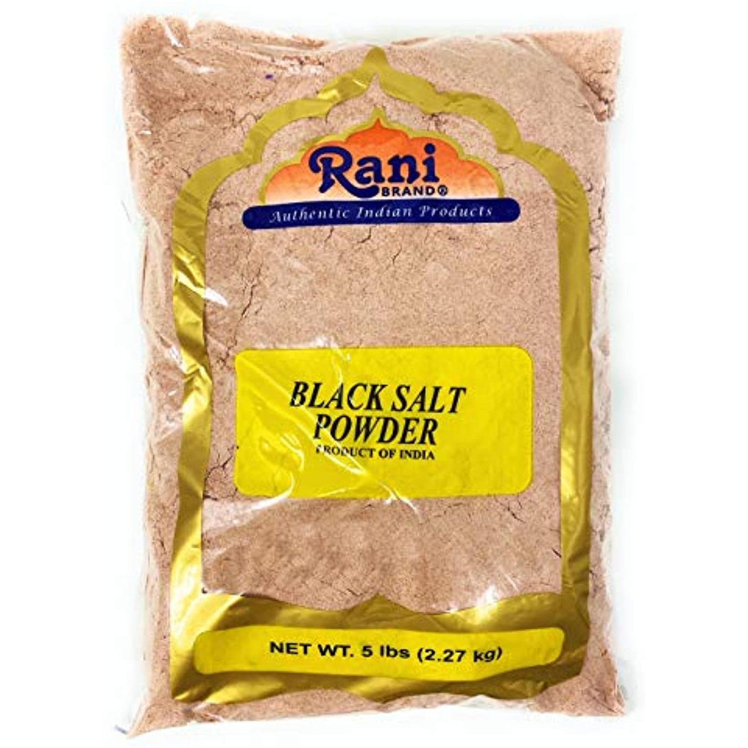 Rani Black Salt (Kala Namak Mineral) Powder, Vegan 5lb (80oz) Bulk, Unrefined, Pure and Natural | Gluten Friendly | NON-GMO | Indian Origin | Perfect for Tofu Scramble - Natural Egg Taste