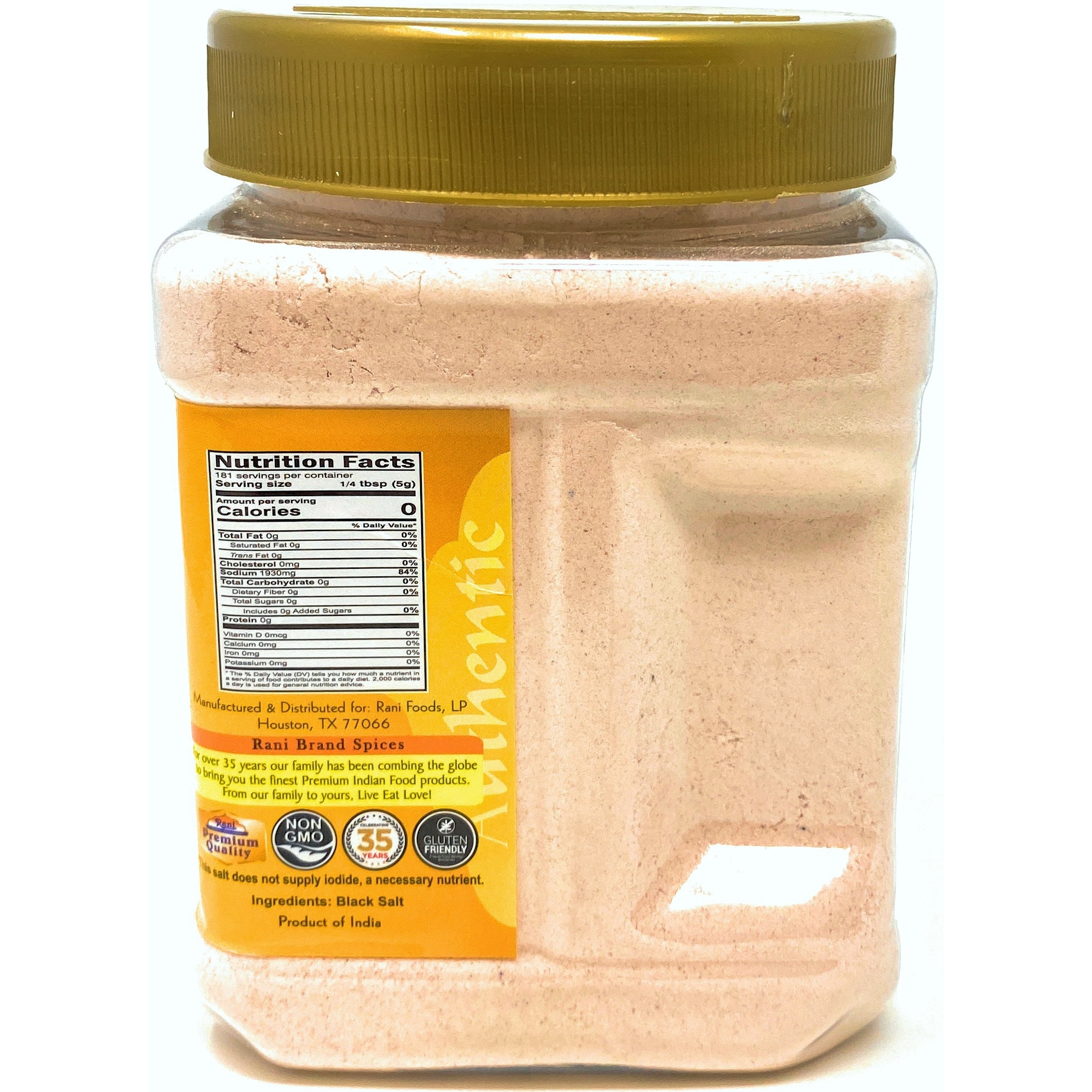 Rani Black Salt (Kala Namak) Powder 2lb (32oz) Bulk, Indian, Unrefined, Pure and Natural