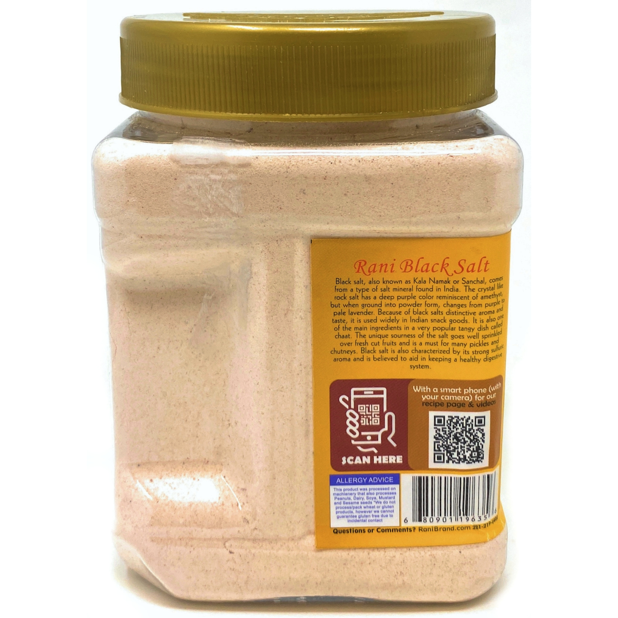 Rani Black Salt (Kala Namak) Powder 2lb (32oz) Bulk, Indian, Unrefined, Pure and Natural