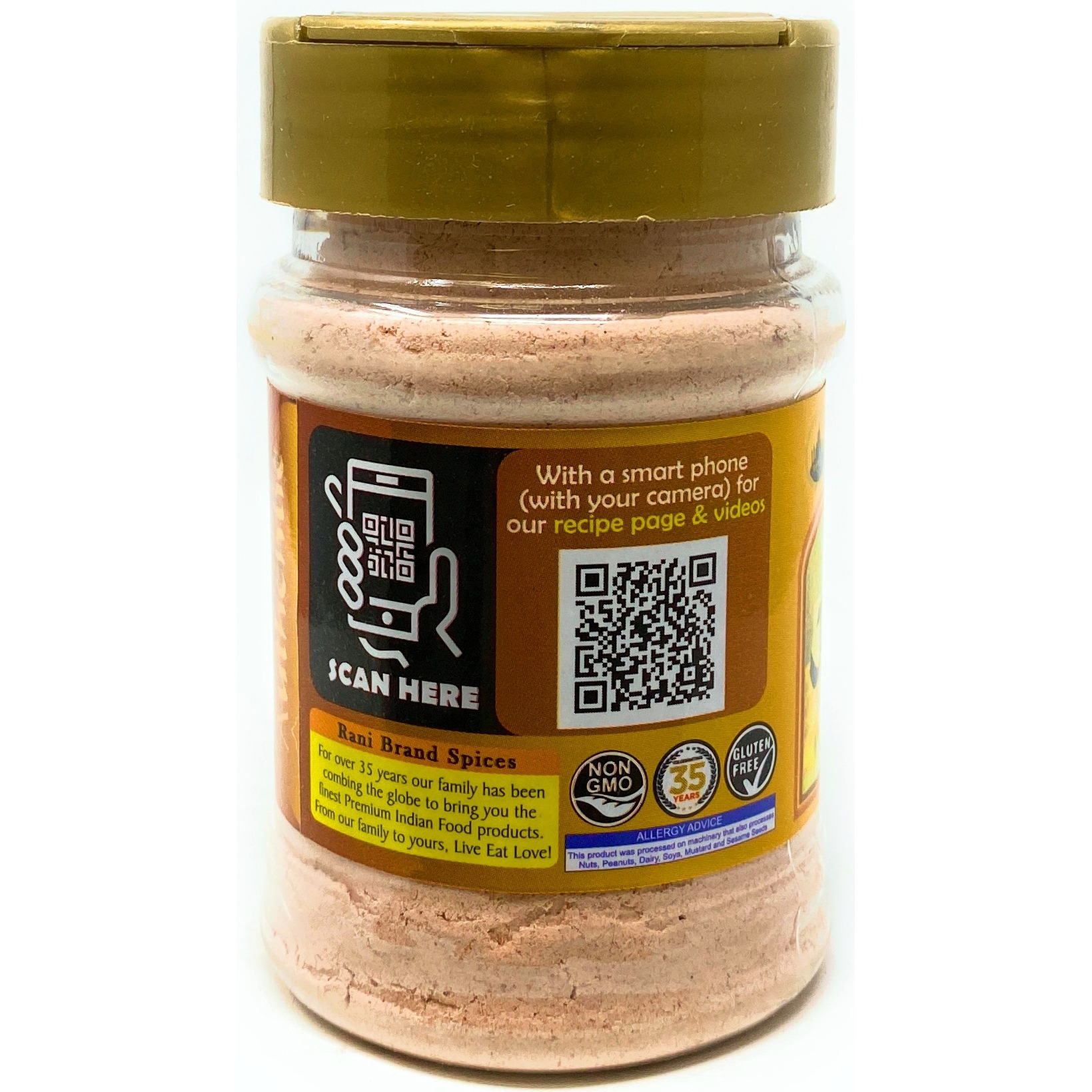 Rani Black Salt (Kala Namak) Powder 5oz (142g) Indian, Unrefined, Pure and Natural