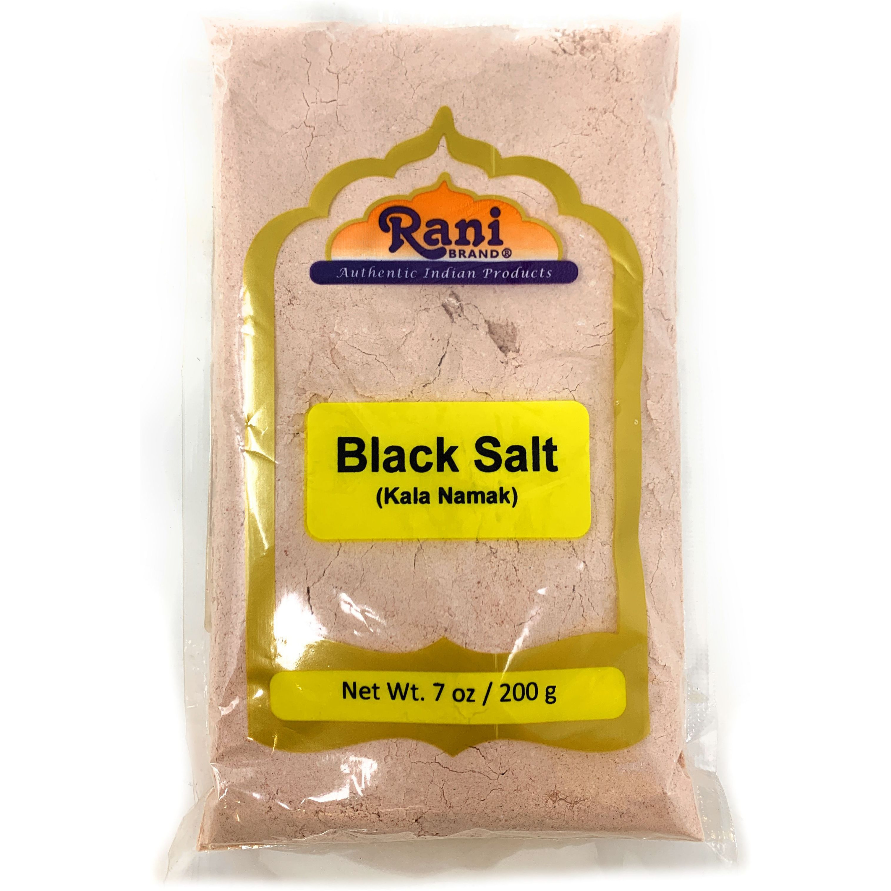 Rani Black Salt (Kala Namak) Powder, Vegan 200g (7oz) Unrefined, Pure and Natural | Gluten Free Ingredients | NON-GMO | Indian Origin