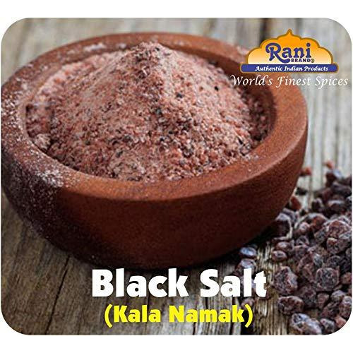 Rani Black Salt (Kala Namak) Powder, Vegan 25 Pound (400 Ounce) 11.36kg ~ Bulk Box, Unrefined, Pure and Natural | Gluten Friendly | NON-GMO | Indian Origin
