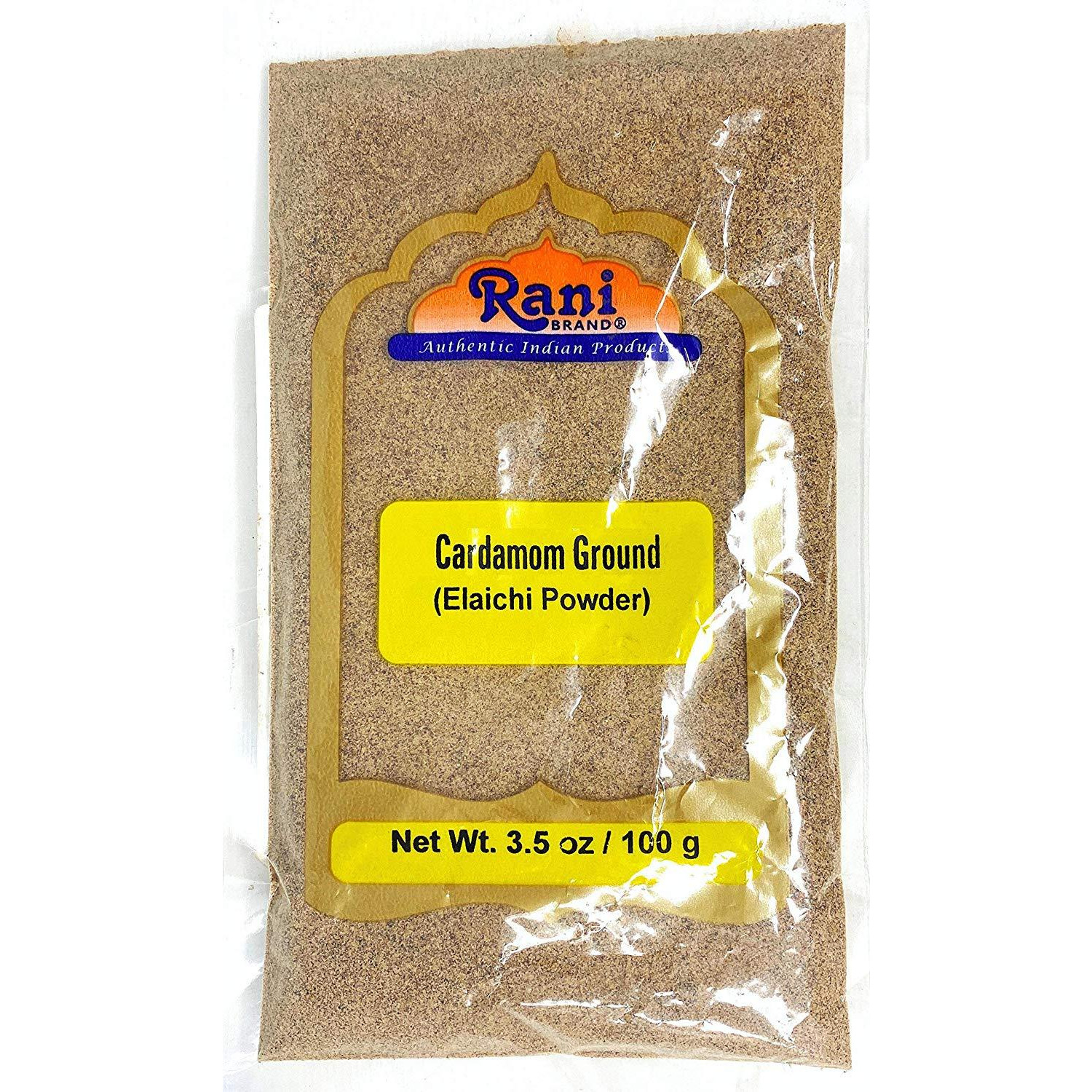 Rani Cardamom (Elachi) Ground, Powder Indian Spice 3.5oz (100g) ~ All Natural, No Color added, Gluten Free Ingredients | Vegan | NON-GMO | No Salt or fillers