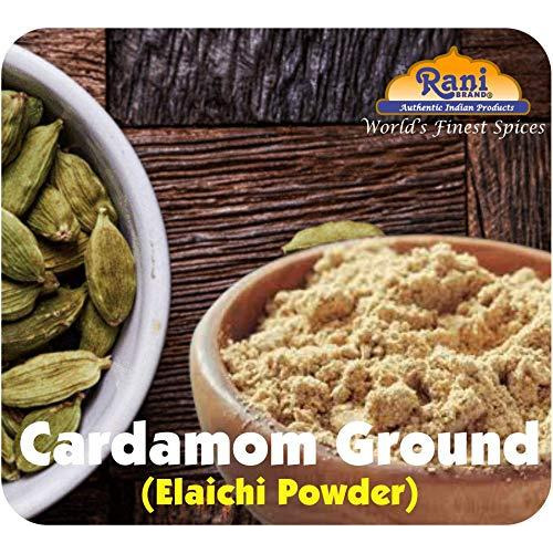 Rani Cardamom (Elachi) Ground, Powder Indian Spice 3.5oz (100g) ~ All Natural, No Color added, Gluten Free Ingredients | Vegan | NON-GMO | No Salt or fillers