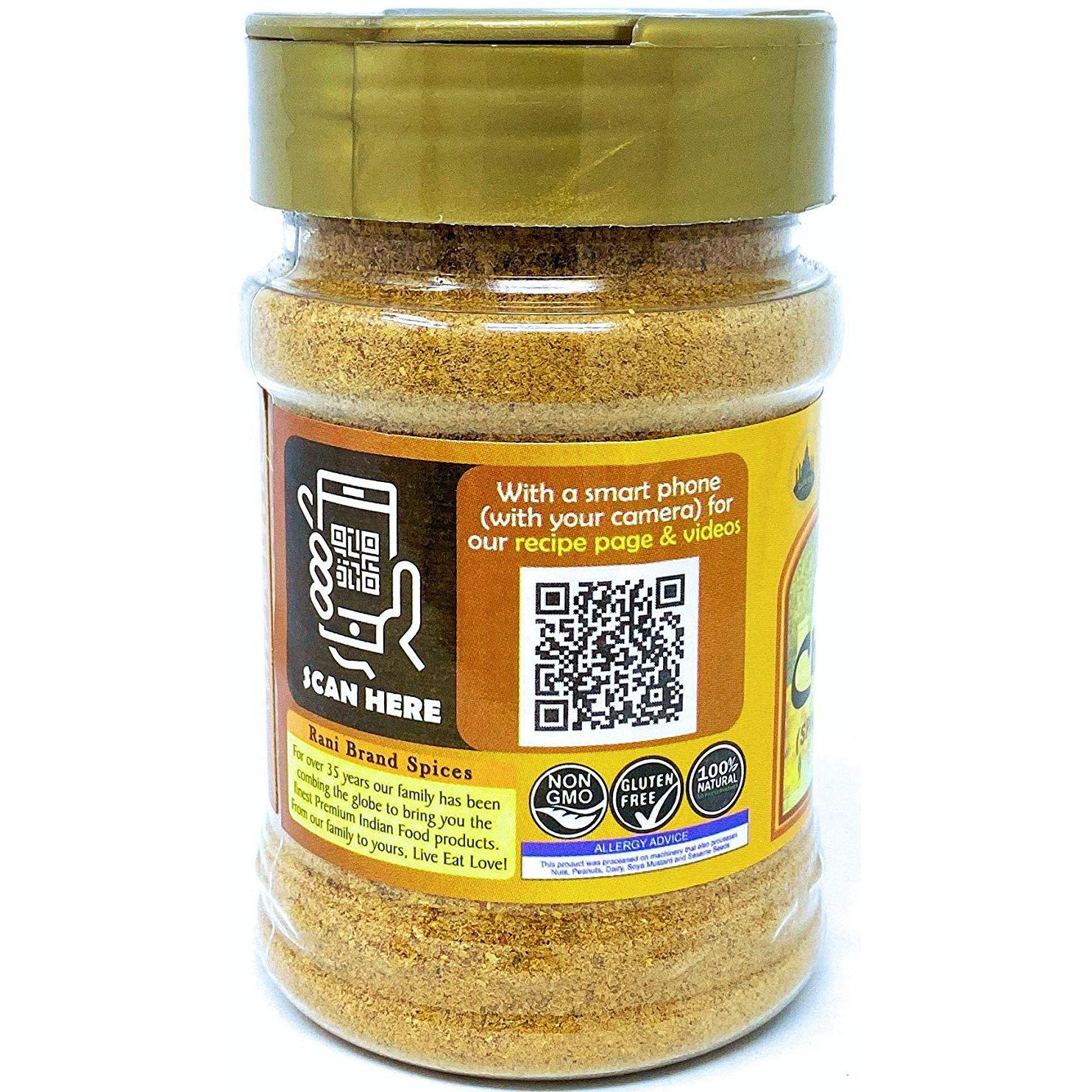 Rani Chat Masala (14-Spice Blend) Tangy Indian Seasoning 4.5oz (127.5g) ~ Gluten Free
