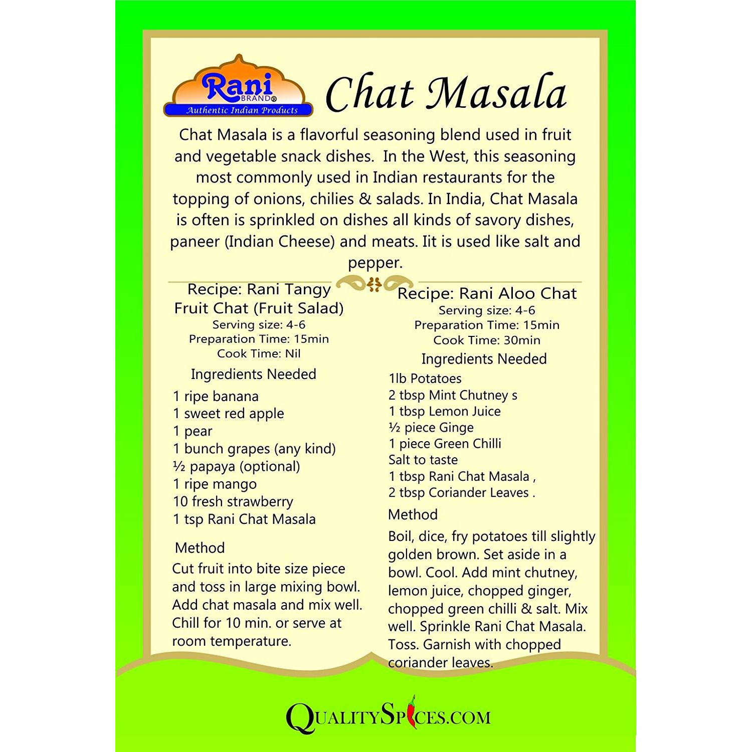 Rani Chat Masala (Box) 100Gm