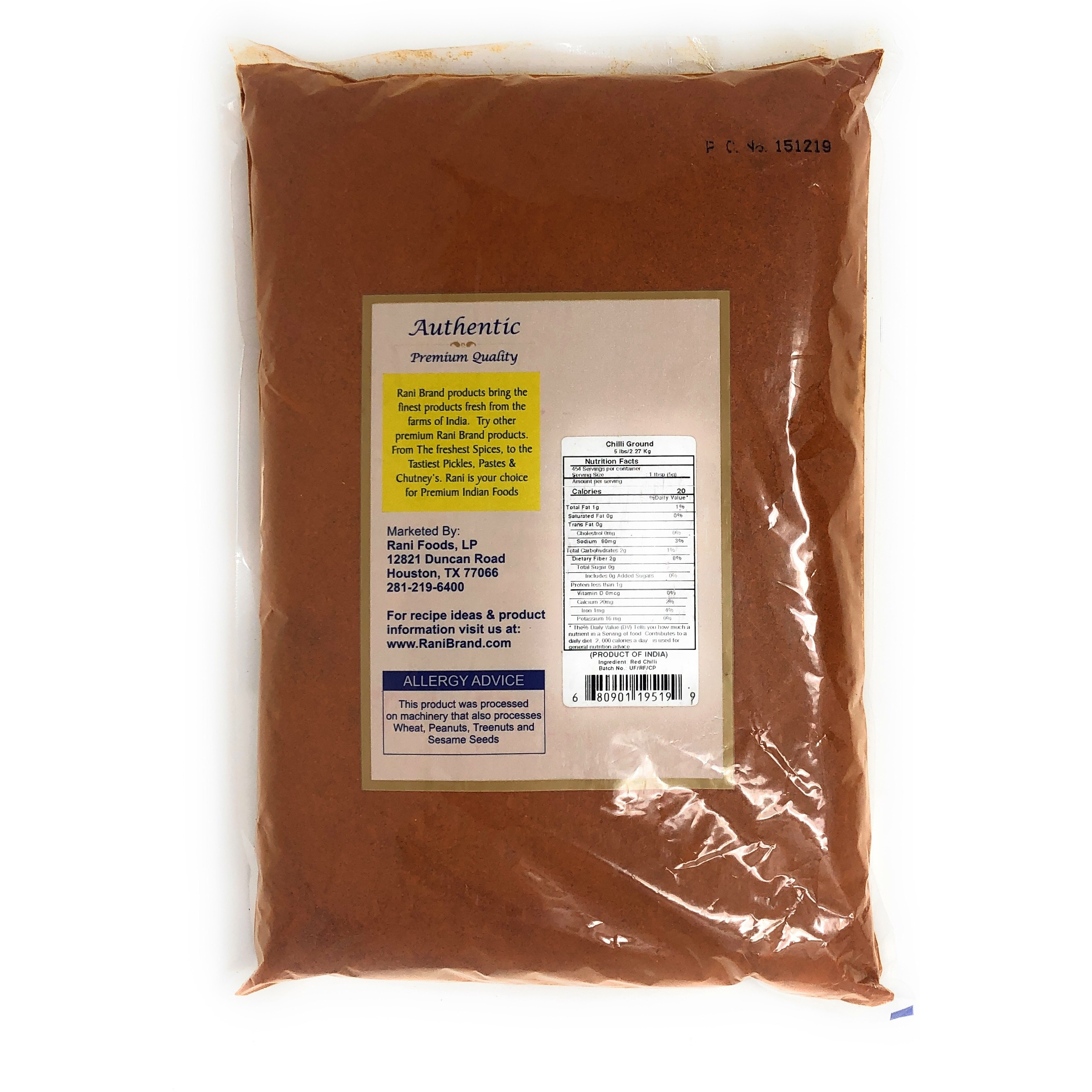 Rani Chilli Powder 5Lb  ~ Bulk
