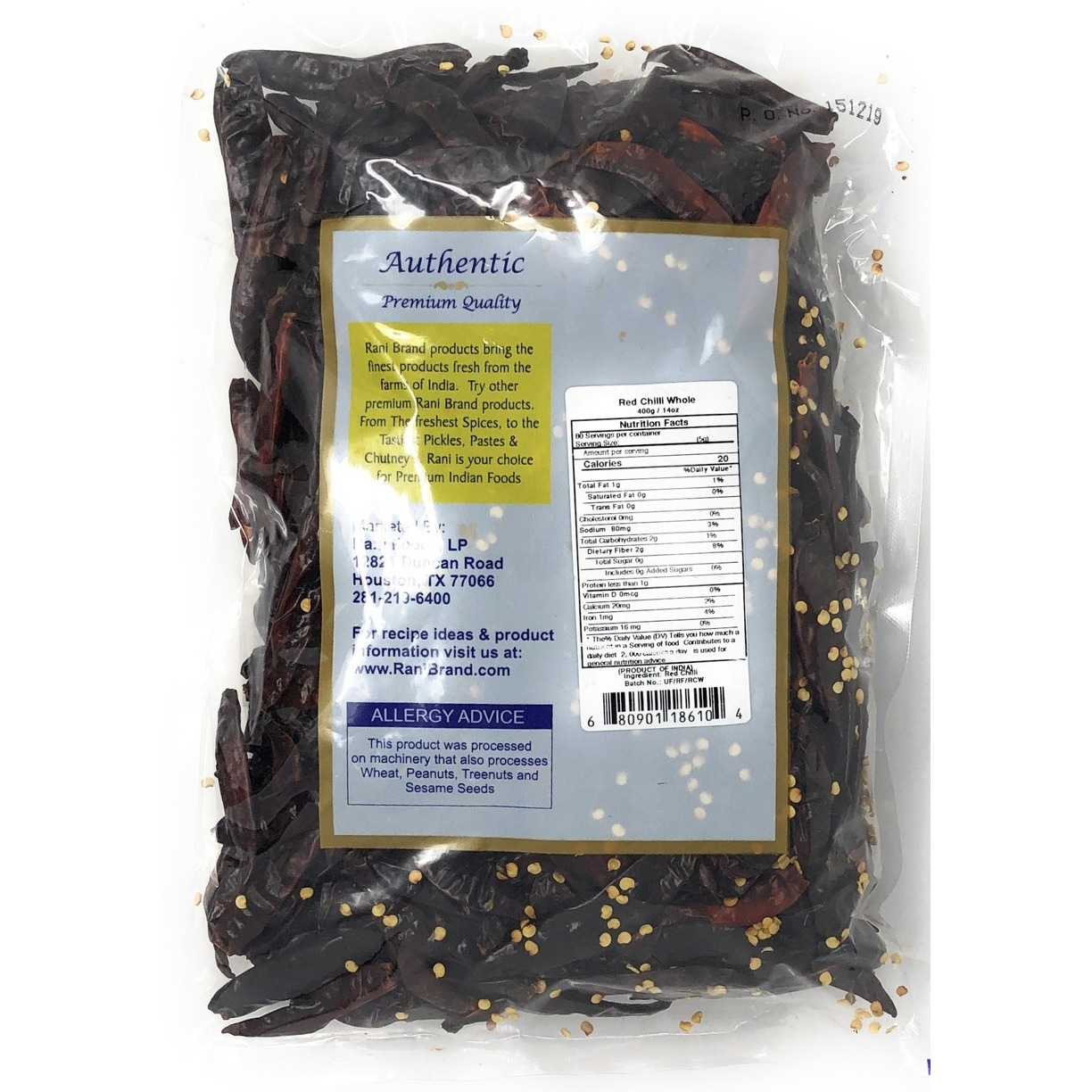 Rani Chilli Whole 400Gm