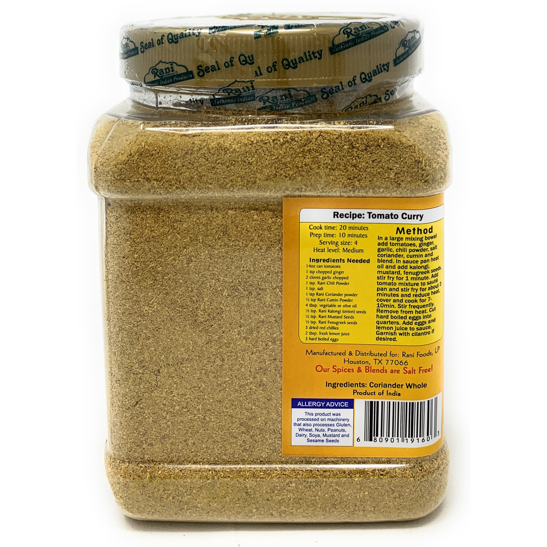 Rani Coriander Ground Powder (Indian Dhania) Spice 14oz (400g) PET Jar ~ All Natural, Salt-Free | Vegan | No Colors | Gluten Free Ingredients | NON-GMO | Indian Origin