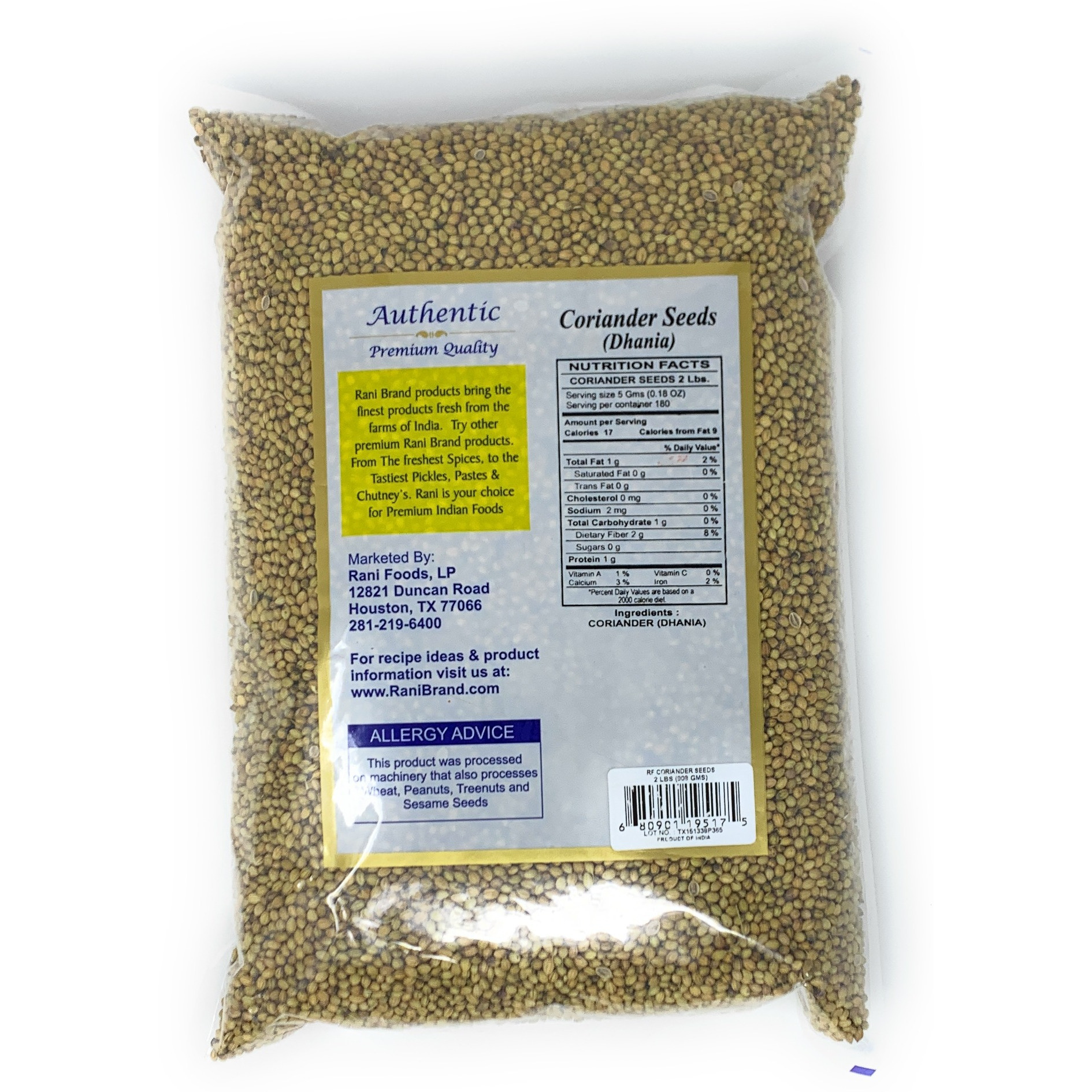 Rani Coriander Seeds 2lbs (32oz)