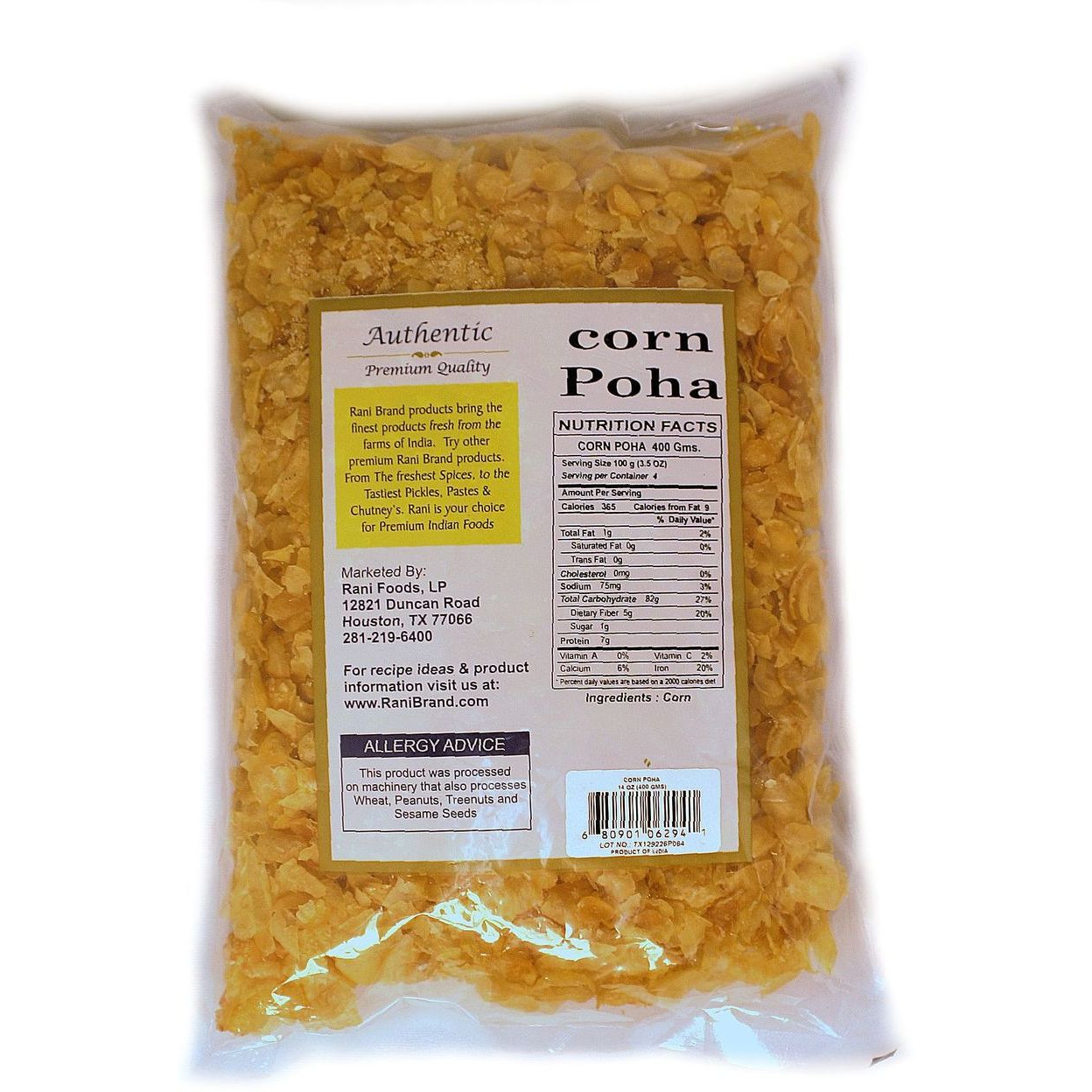 Rani Corn Poha 14oz (400g) ~ All Natural | Gluten Friendly | Vegan | Indian Origin