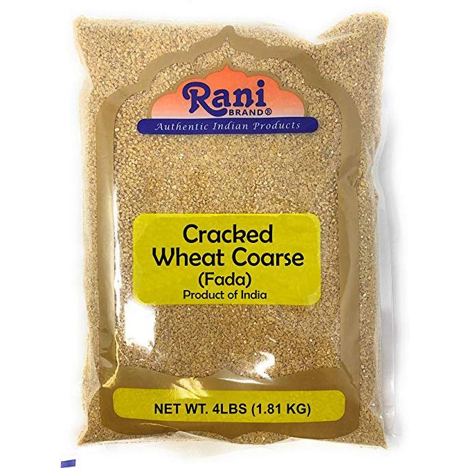 Rani Cracked Wheat Coarse (Fada / Commonly called Bulgur 2) 4lb (64oz)~ All Natural | Vegan | No Colors | NON-GMO | Indian Origin
