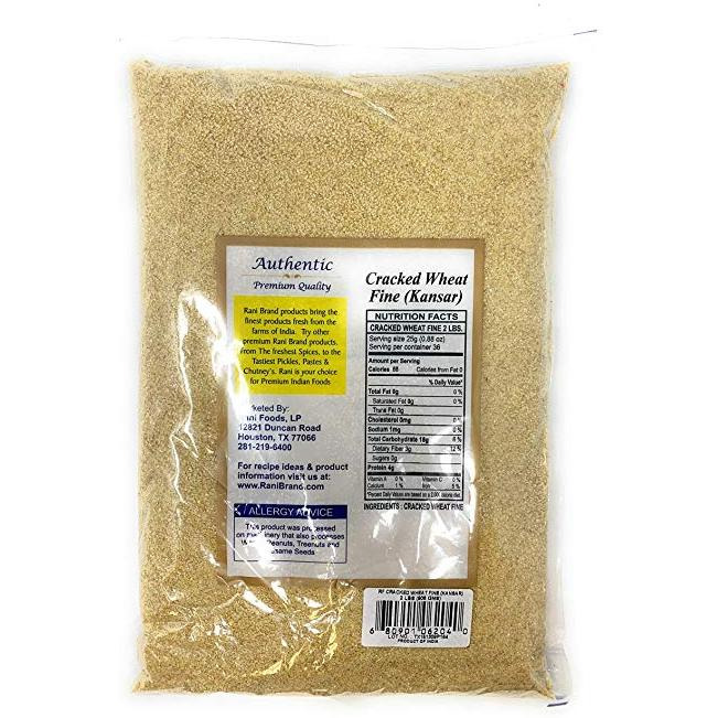 Rani Cracked Wheat Fine (Kansar, Bulgur, Similar to Wheat 1) 2lb (32oz)~ All Natural | Vegan | No Colors | NON-GMO | Indian Origin
