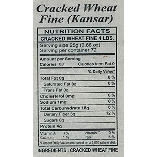 Rani Cracked Wheat Fine (Kansar, Bulgur, Similar to Wheat 1) 4lb (64oz) Bulk ~ All Natural | Vegan | No Colors | NON-GMO | Indian Origin