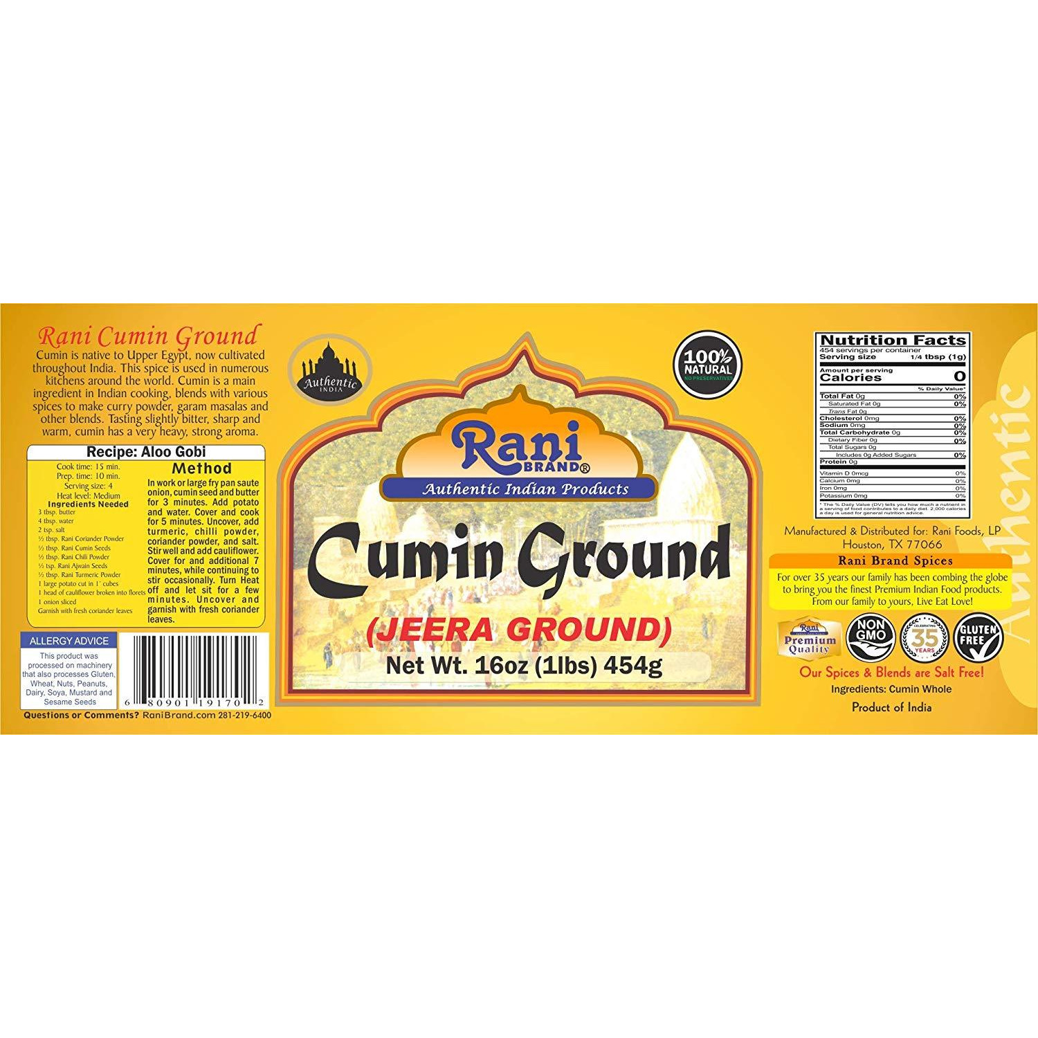 Rani Cumin Ground 16oz (454g)