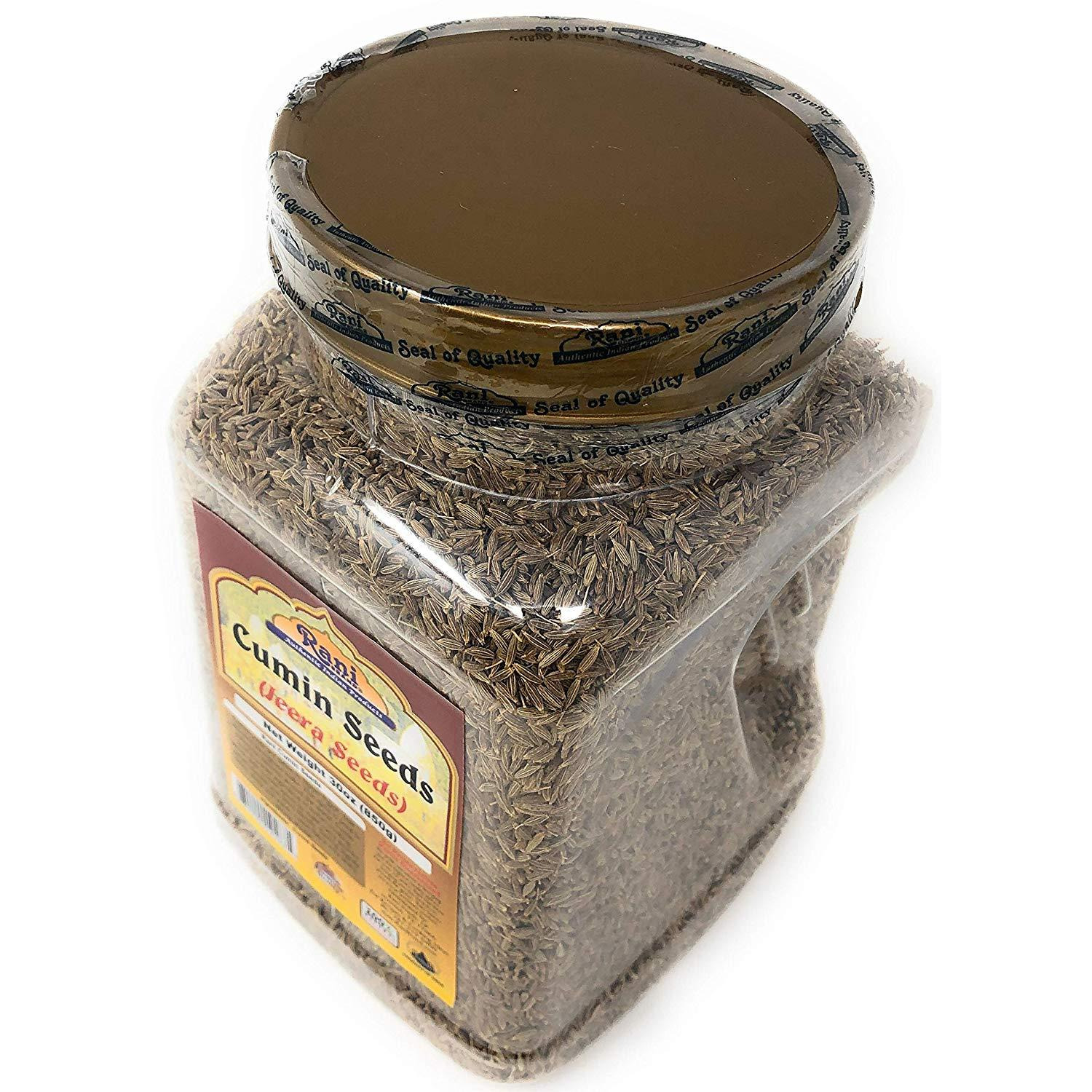 Rani Cumin Seeds Whole (Jeera) Spice 30oz (857g) Nearly 2lbs PET Jar ~ All Natural | Gluten Friendly | NON-GMO | Vegan | Indian Origin