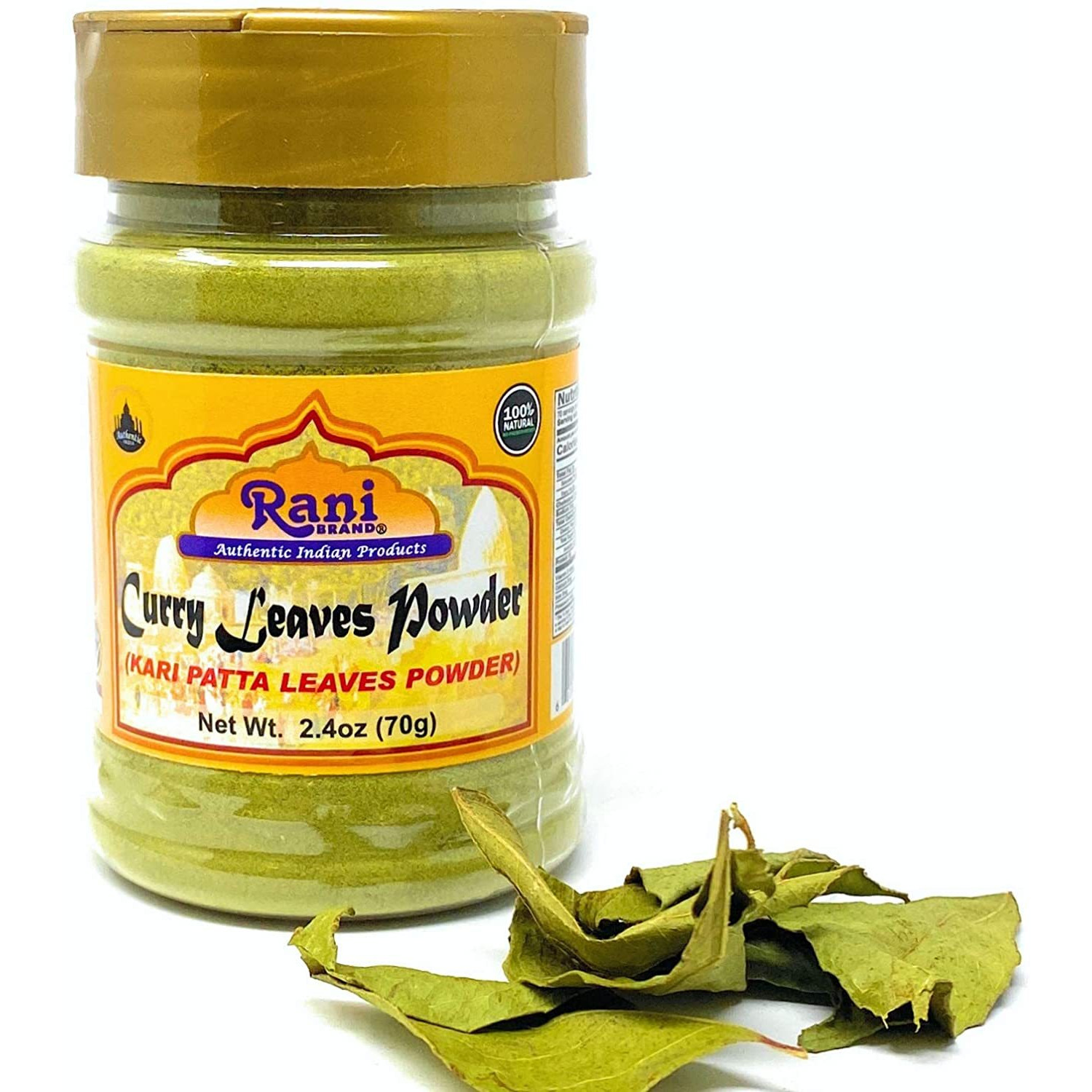 Rani Curry Leaves Powder (Kari Neem Patha) Indian Spice 2.4oz (70g) ~ All Natural | Vegan | Gluten Friendly | NON-GMO