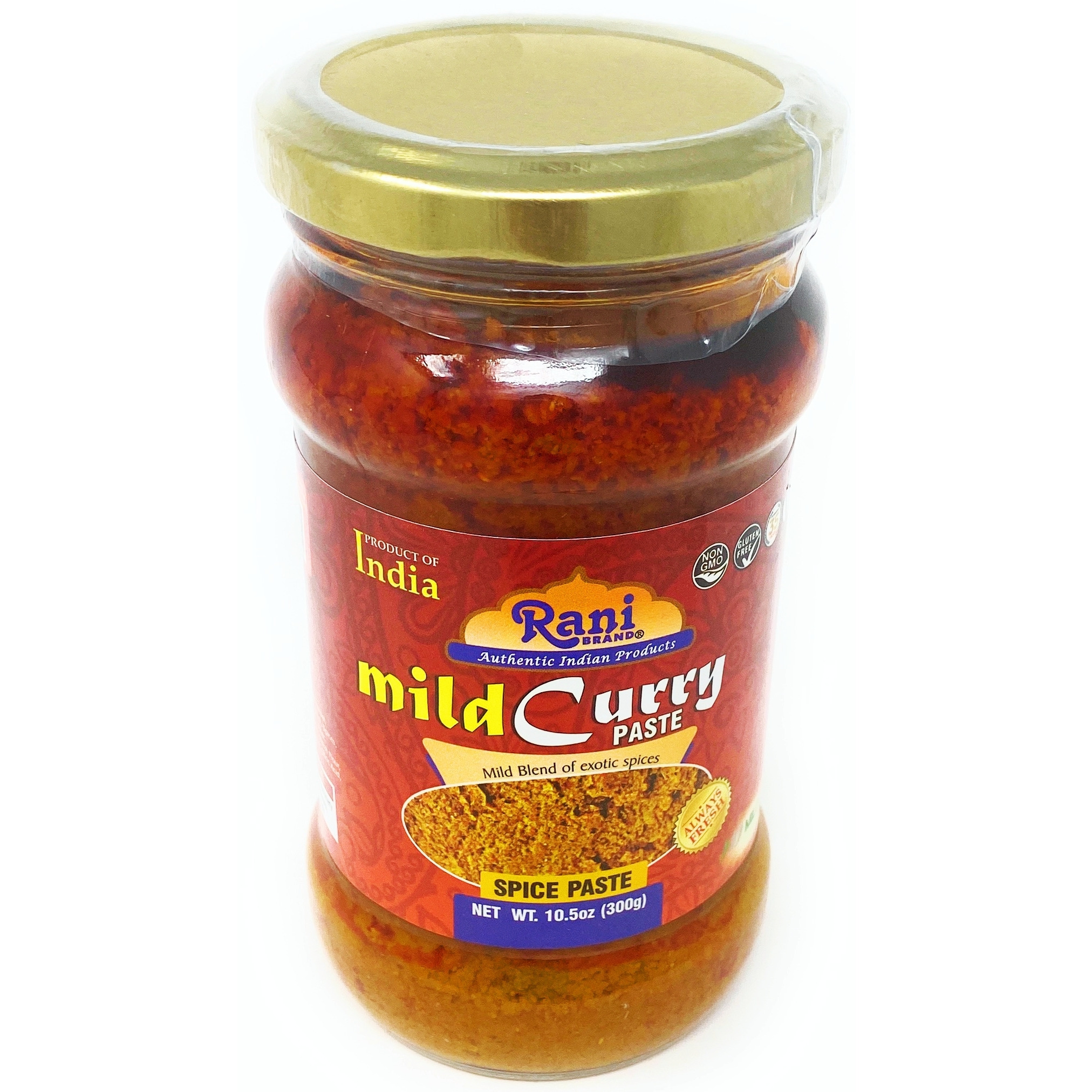 Rani Curry Paste MILD (Spice Paste), 10.5oz (300g) Glass Jar ~ No Colors | All Natural NON-GMO | Vegan | Gluten Free | Indian Origin
