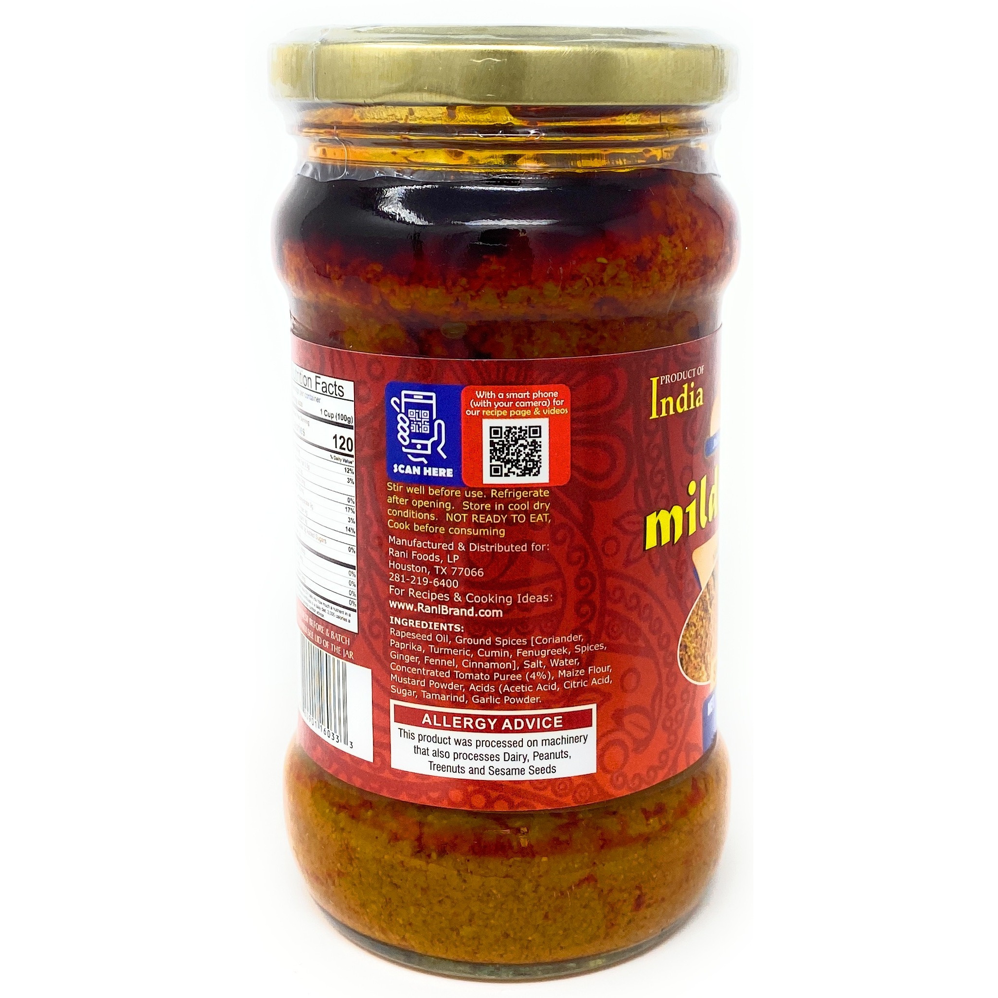 Rani Curry Paste MILD (Spice Paste), 10.5oz (300g) Glass Jar ~ No Colors | All Natural NON-GMO | Vegan | Gluten Free | Indian Origin