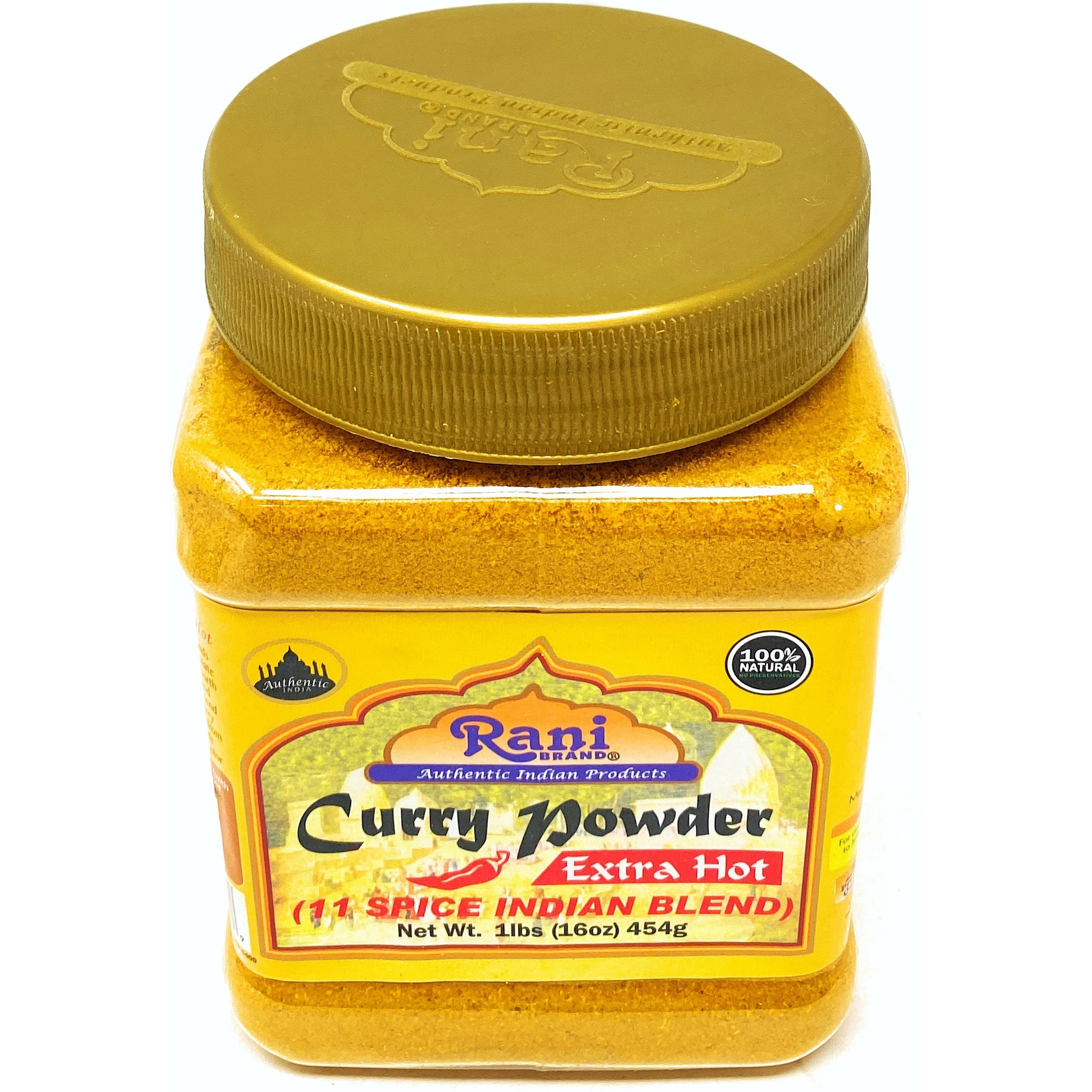 Rani Curry Powder EXTRA Hot Natural 11-Spice Blend 1lb (16oz) ~ Salt Free | Vegan | Gluten Friendly | NON-GMO