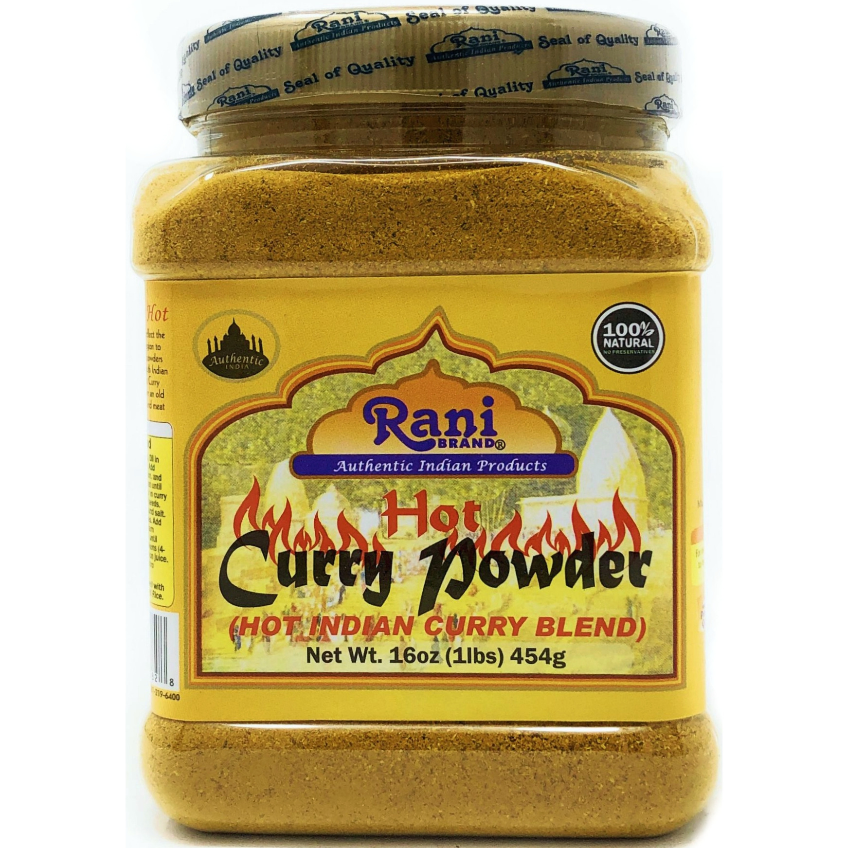 Rani Curry Powder Hot Natural 11-Spice Blend 1lb (16oz) ~ Salt Free | Vegan | Gluten Free Ingredients | NON-GMO